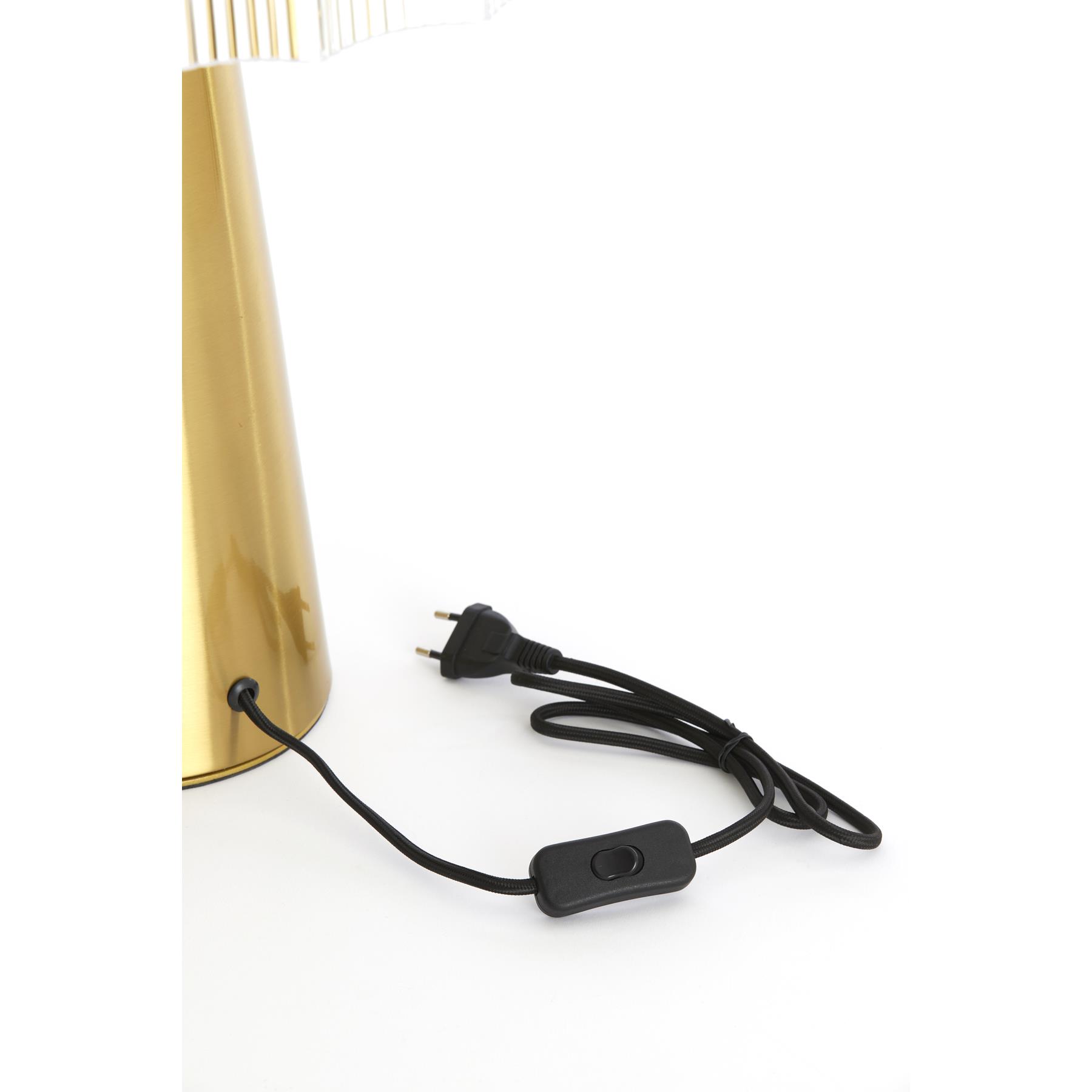 Light&living Tafellamp 2L Ø50x51 cm FUNGO glas helder+goud