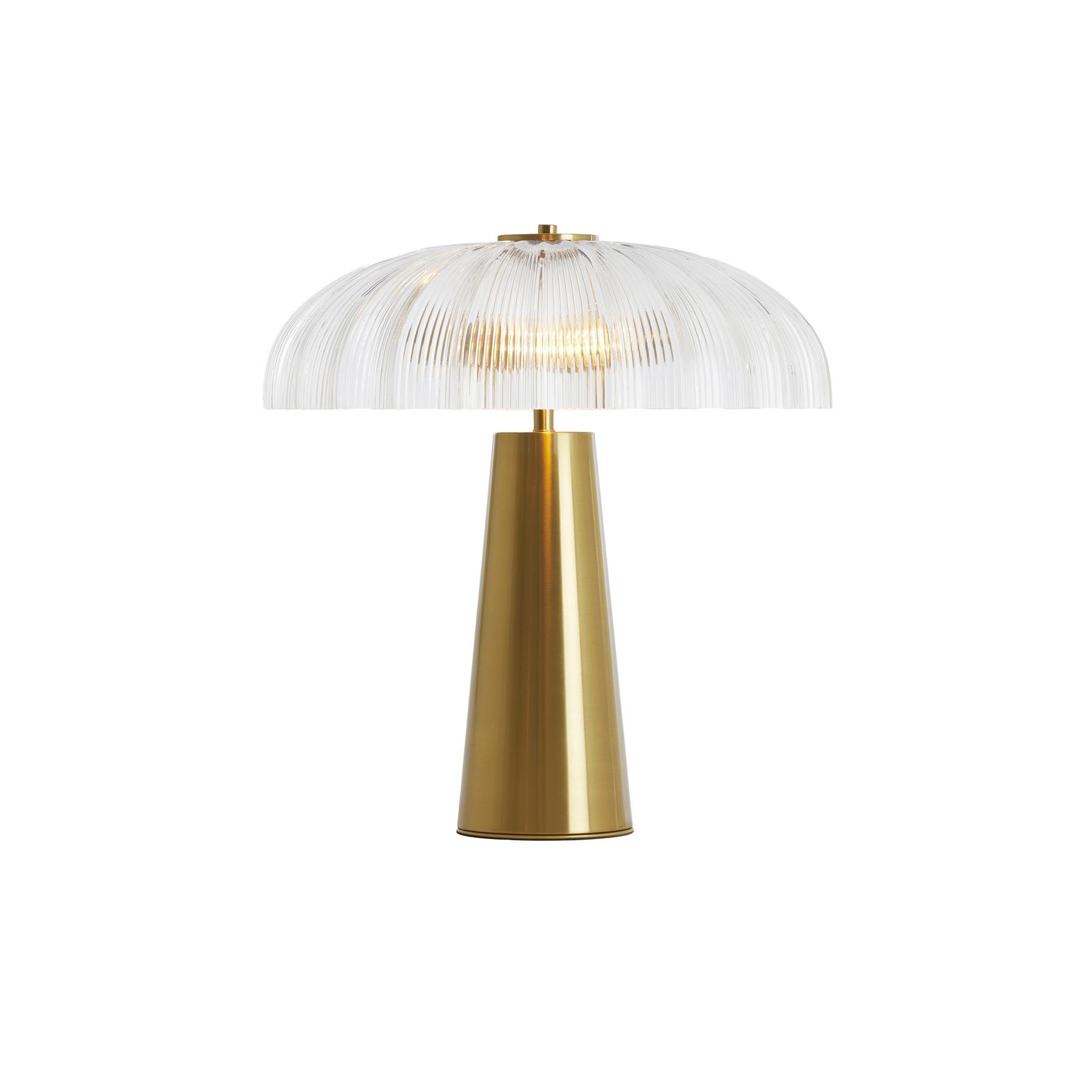 Light&living Tafellamp 2L Ø50x51 cm FUNGO glas helder+goud