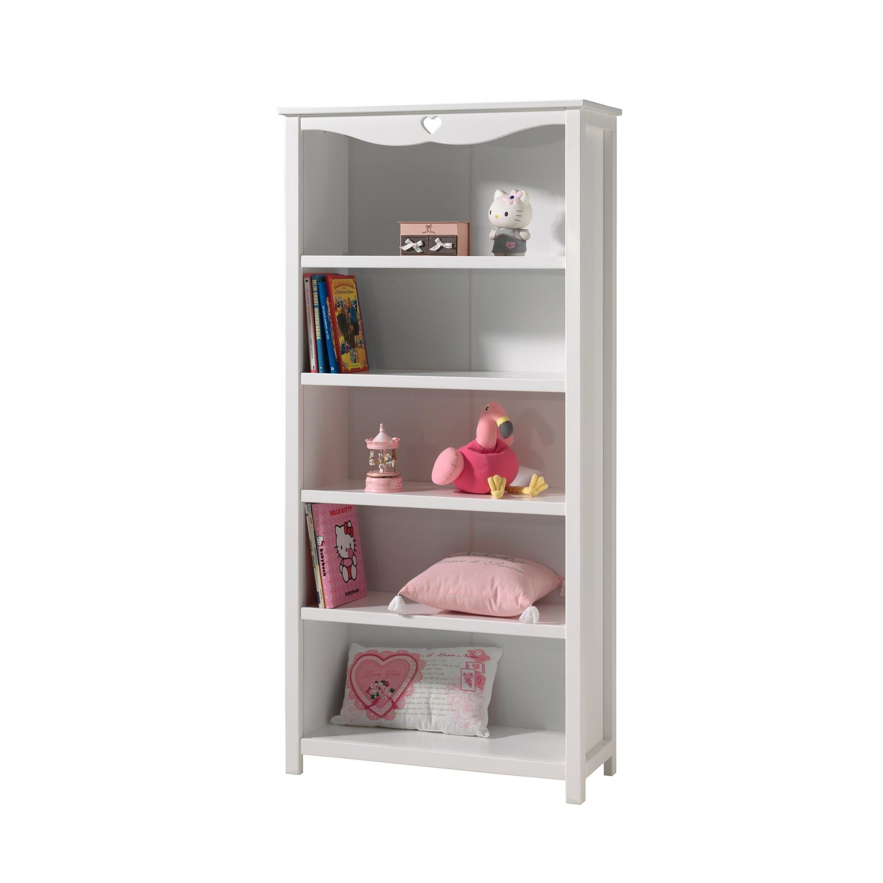 LUCEVI - Amori Boekenkast Hout - Wit - 90x40x190 cm