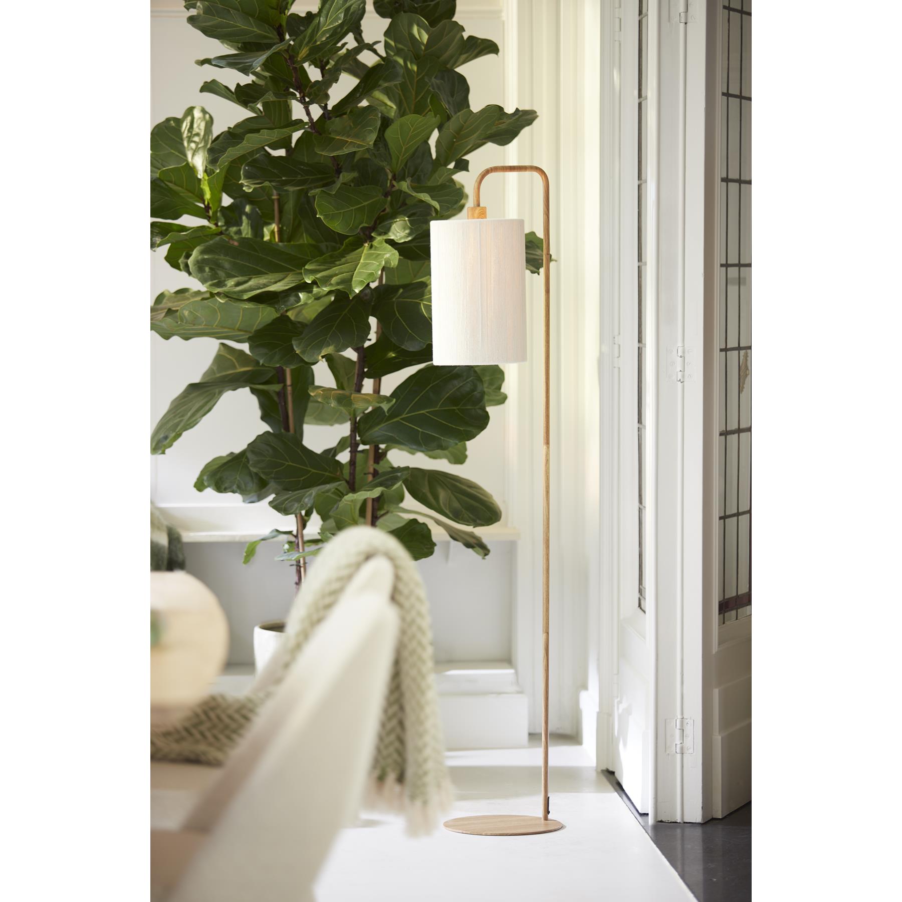 Light&living Vloerlamp 33,5x28x155 cm DONIO hout print naturel+touw...