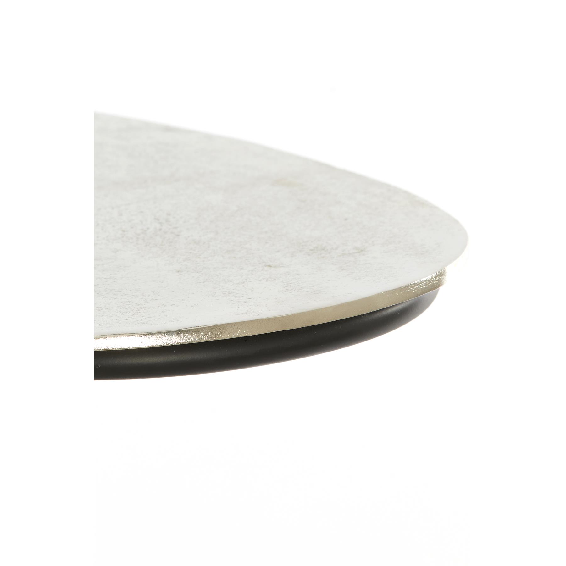 Light&living Bijzettafel 43x27x53 cm MARSH ruw nikkel+zwart