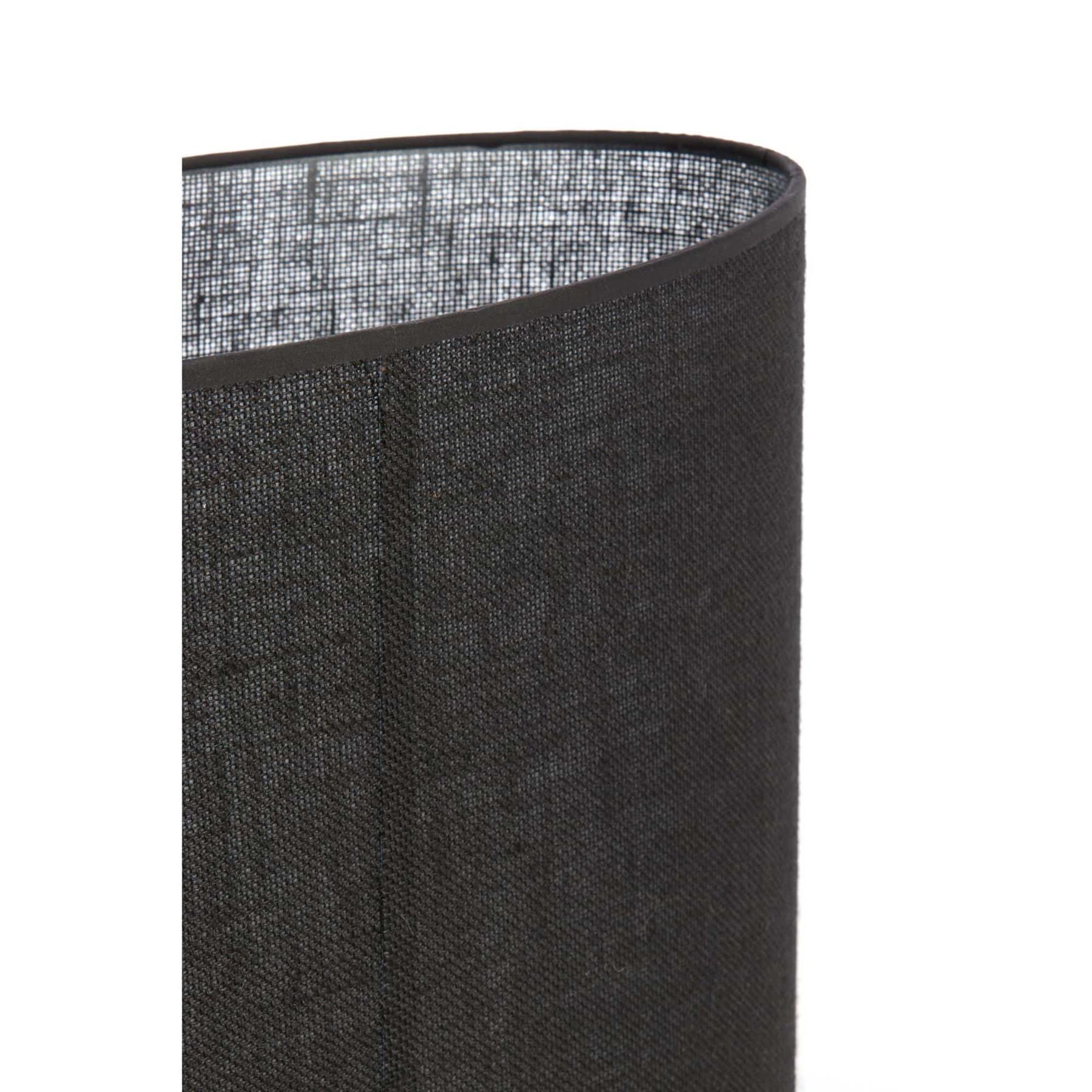 Light&living Kap ovaal recht smal 38-17,5-28 cm SENDAI zwart