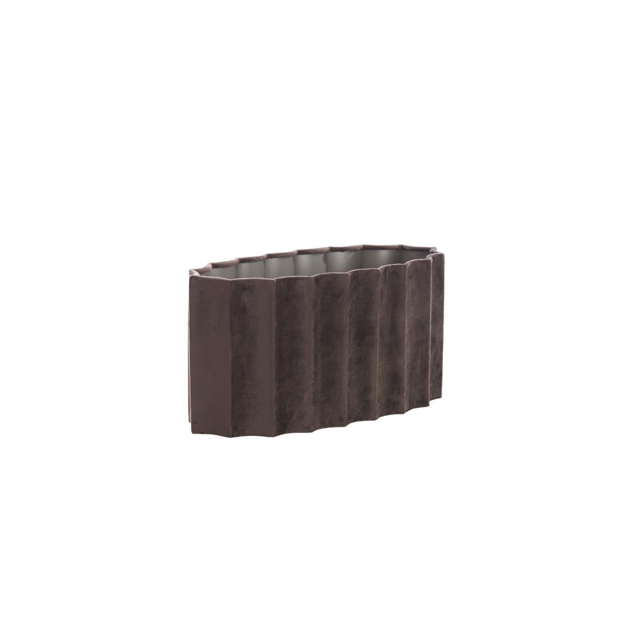 Light&living Kap ovaal recht smal 38-17,5-19 cm DISLI velvet donker...
