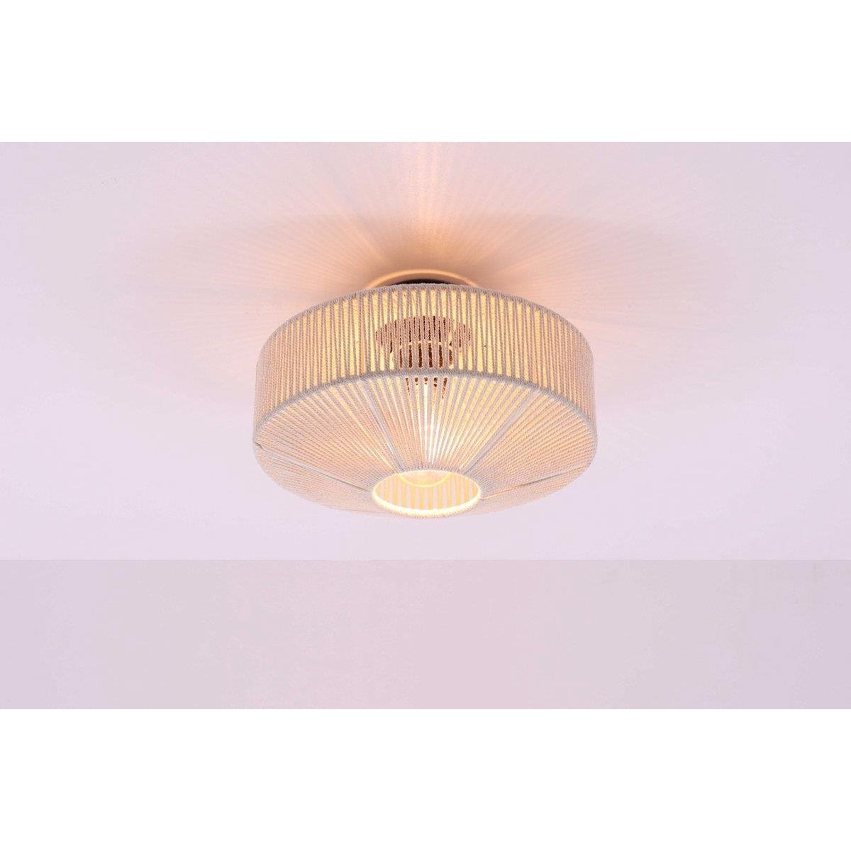 Light & Living - Plafonnière BILJANA - Ø31x16cm - Wit