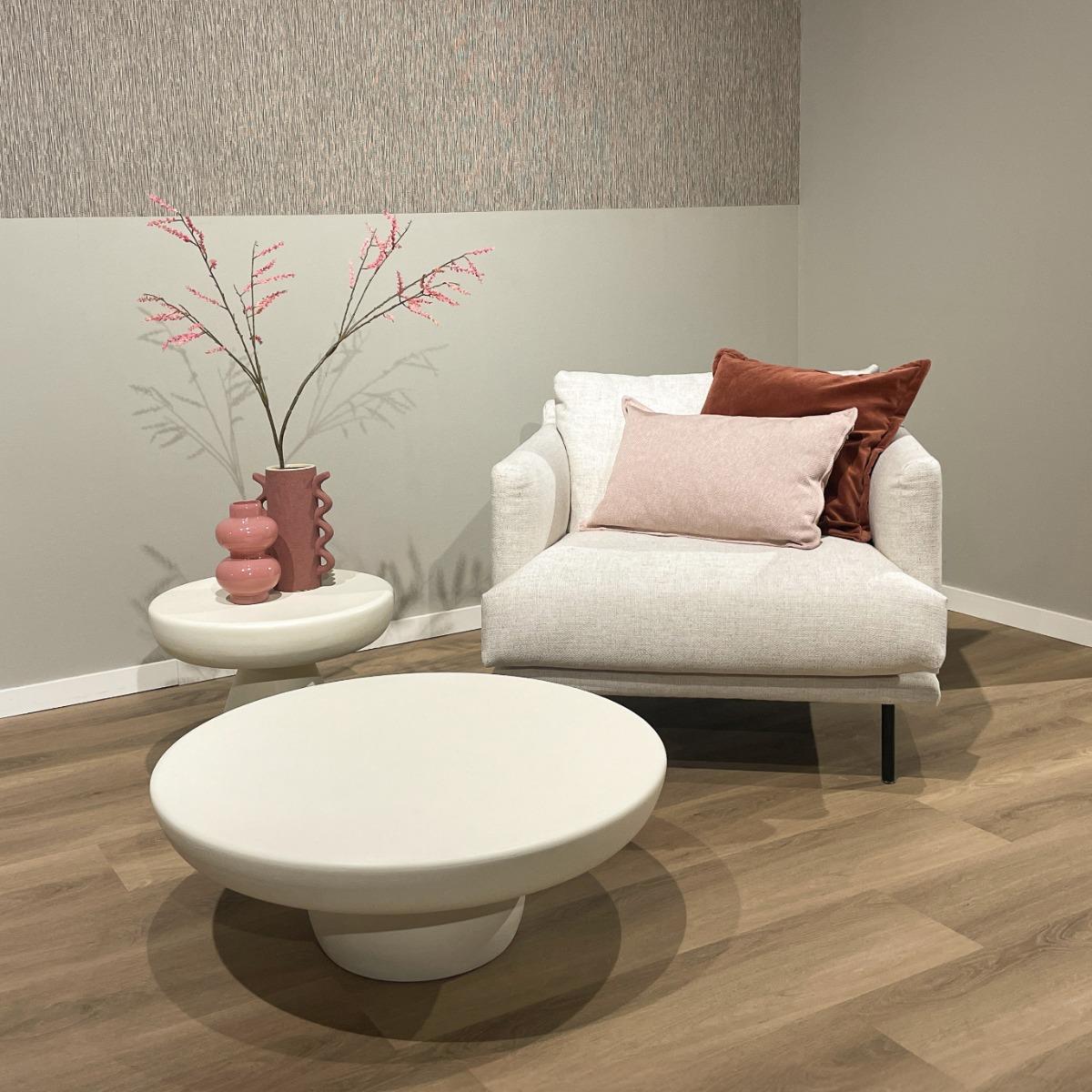Brix - Salontafel Dune - Ivoor - MDF|Beton - 50 cm