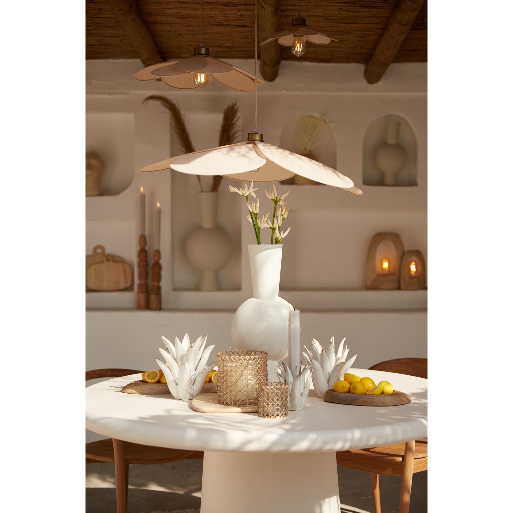 Light & Living - Hanglamp FYANO - Ø30.5x9cm - Bruin