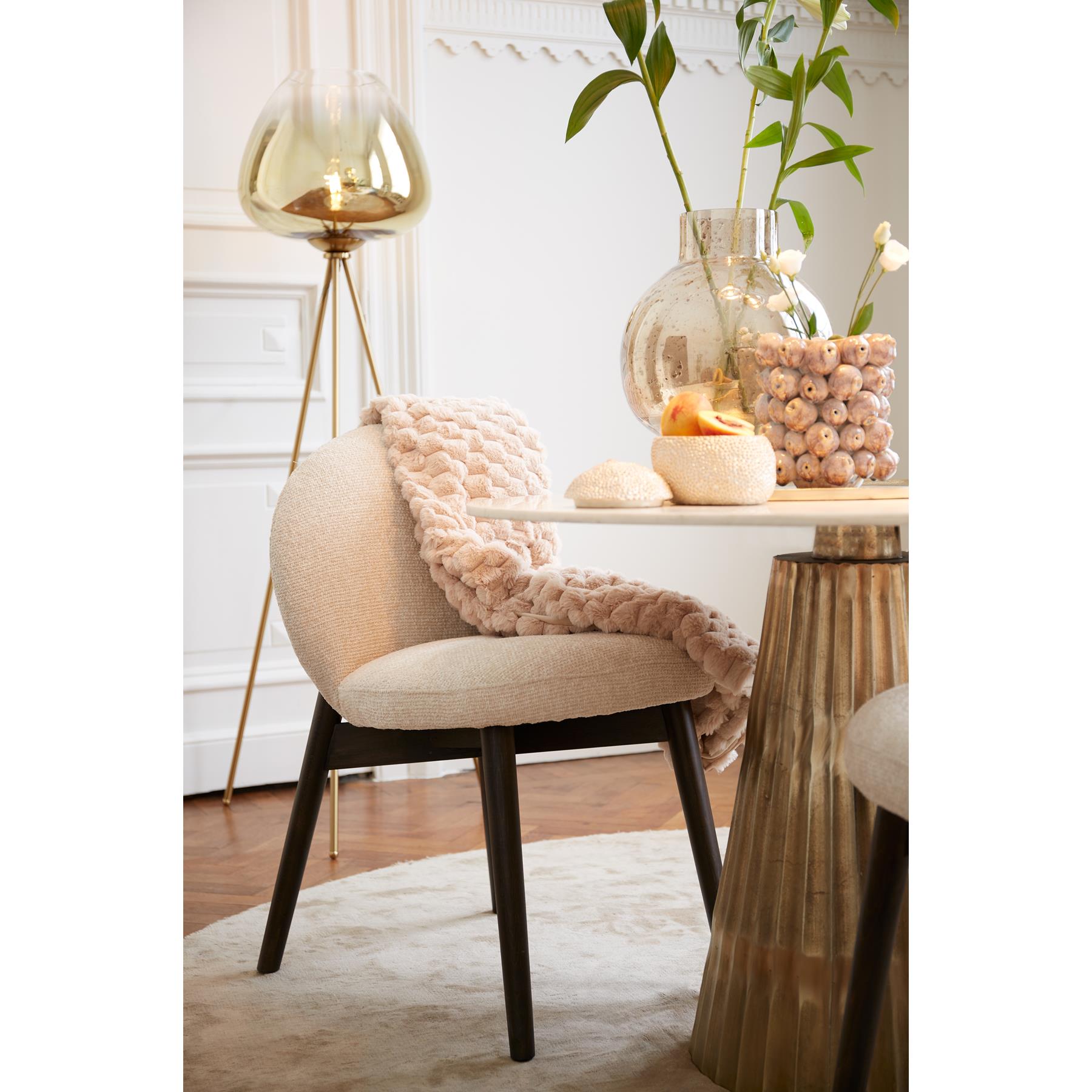Light & Living - Eetkamerstoel SINOSA - 59x50x83cm - Wit - Set van 2
