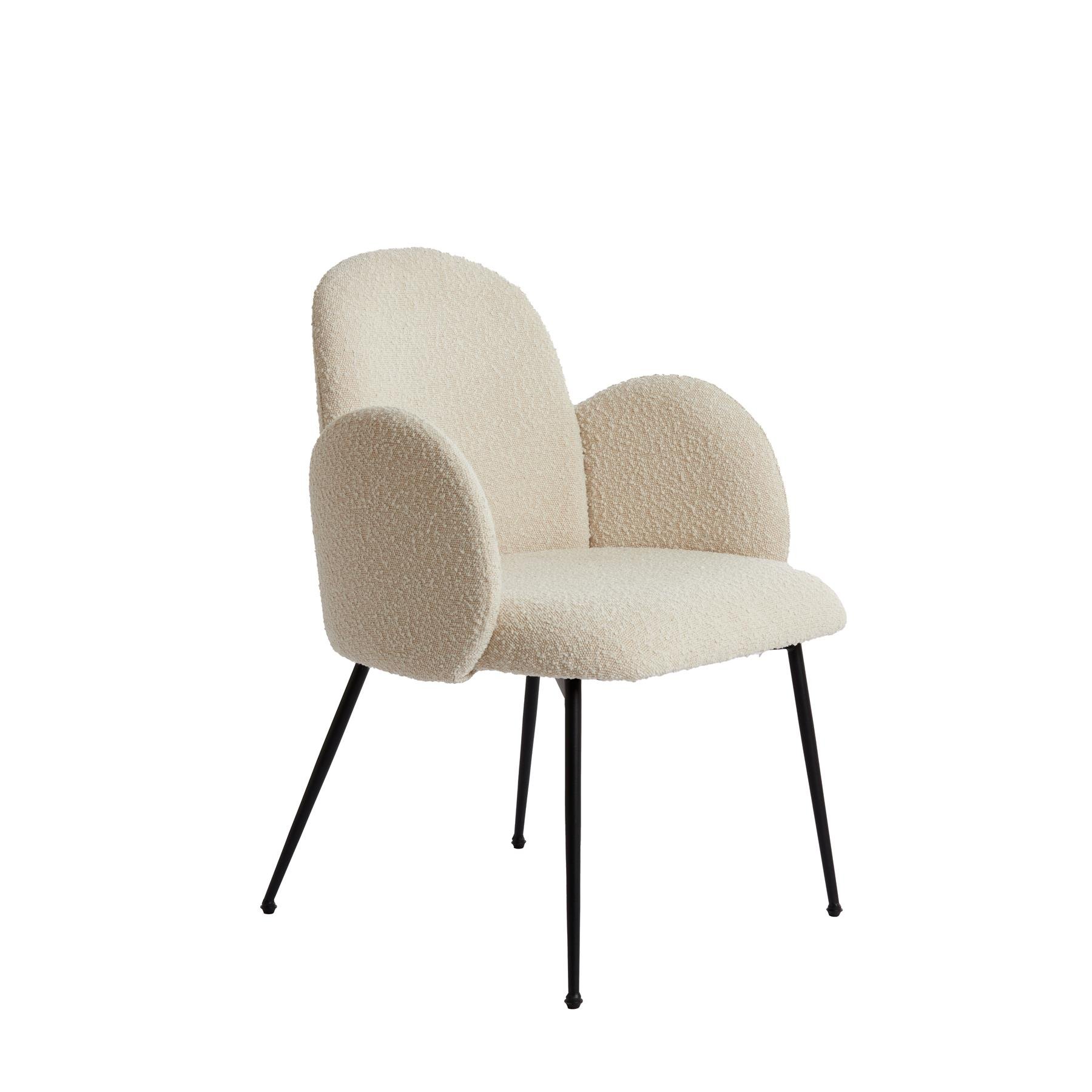 Light & Living - Eetkamerstoel CHIBA - 59x62x86cm - Wit - Set van 2