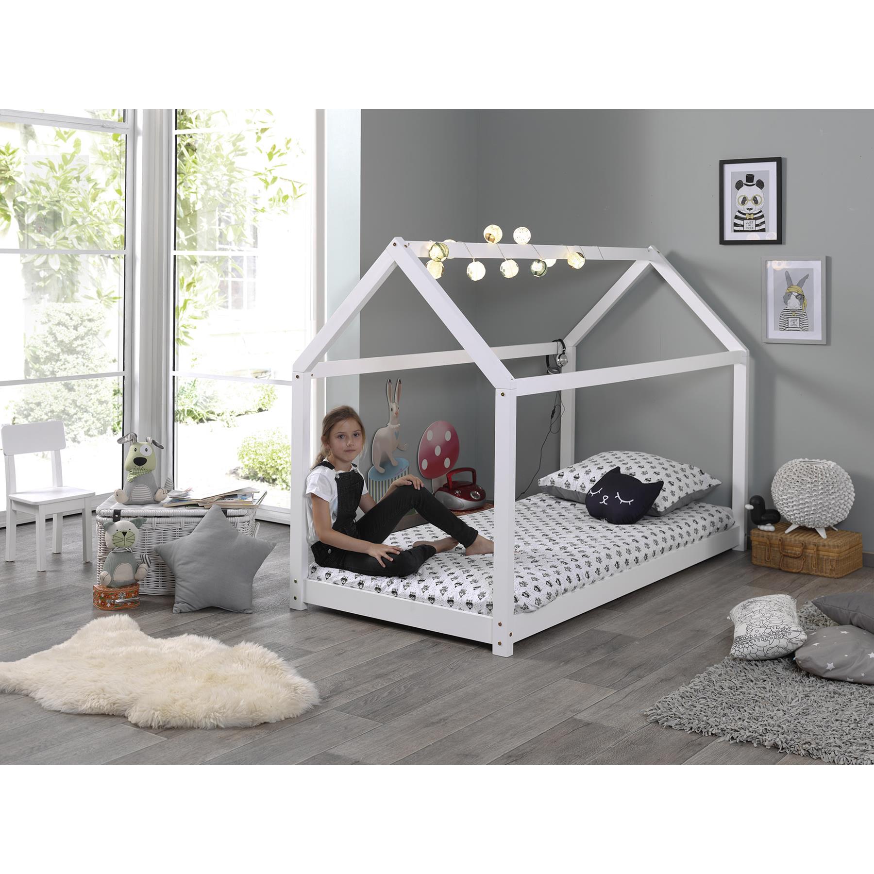 LUCEVI - Cabane Bed 90x200cm - Wit