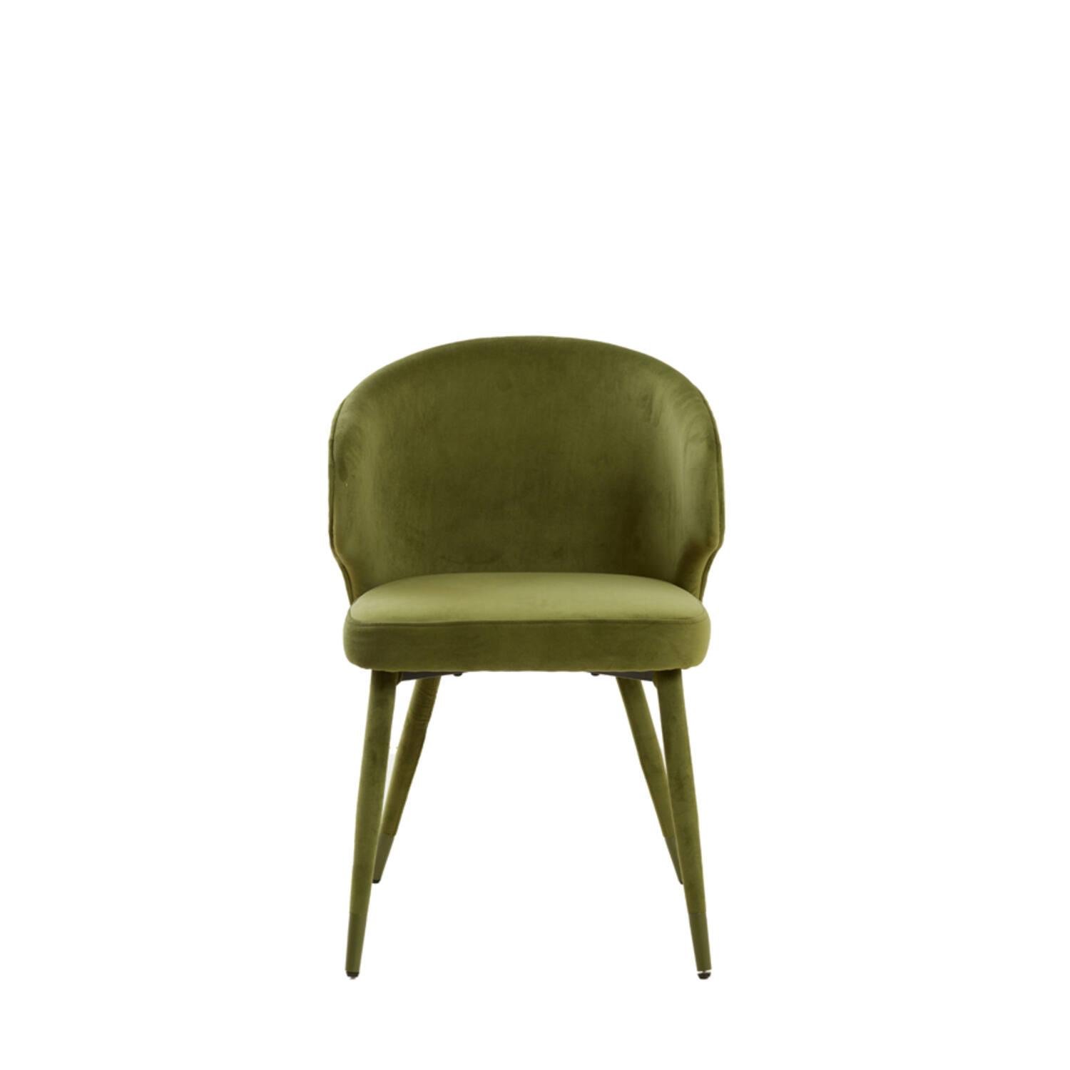 Light & Living - Eetkamerstoel KOSAKA - 79x57x53cm - Groen - Set van 2