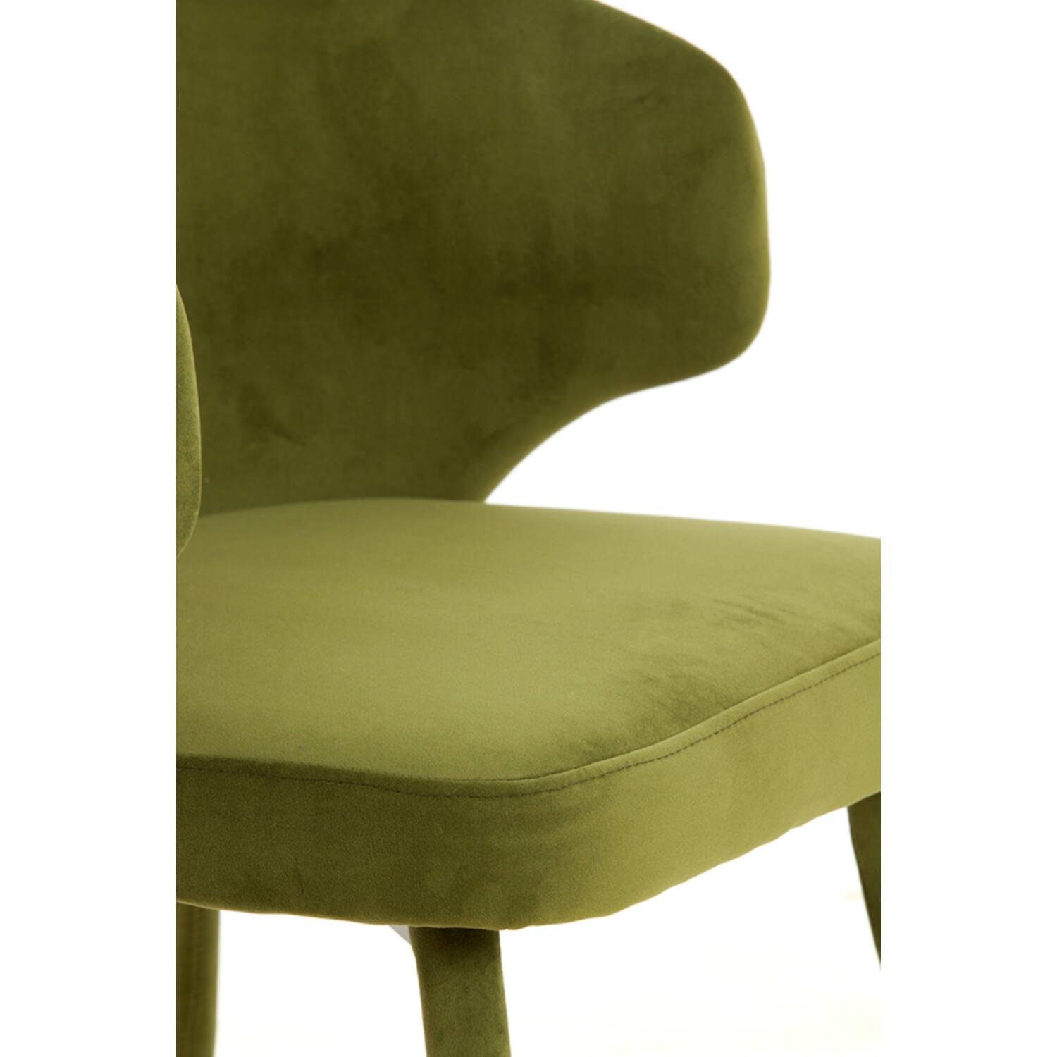 Light & Living - Eetkamerstoel KOSAKA - 79x57x53cm - Groen - Set van 2