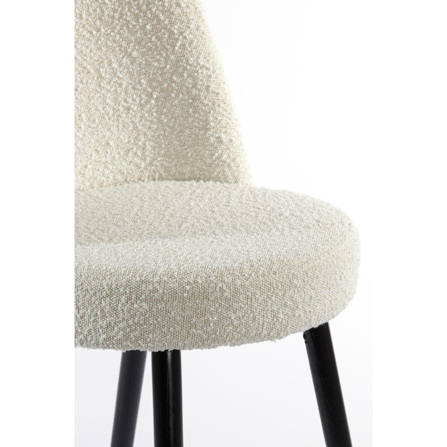 Light & Living - Eetkamerstoel ECKLEY - 56x47x79cm - Wit - Set van 2