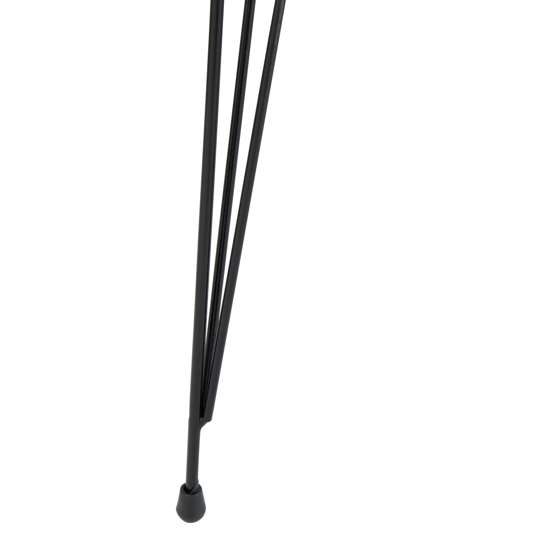J-line - Set Van Drie Bijzettafels Pb|metaal Zwart - 34x34x56cm