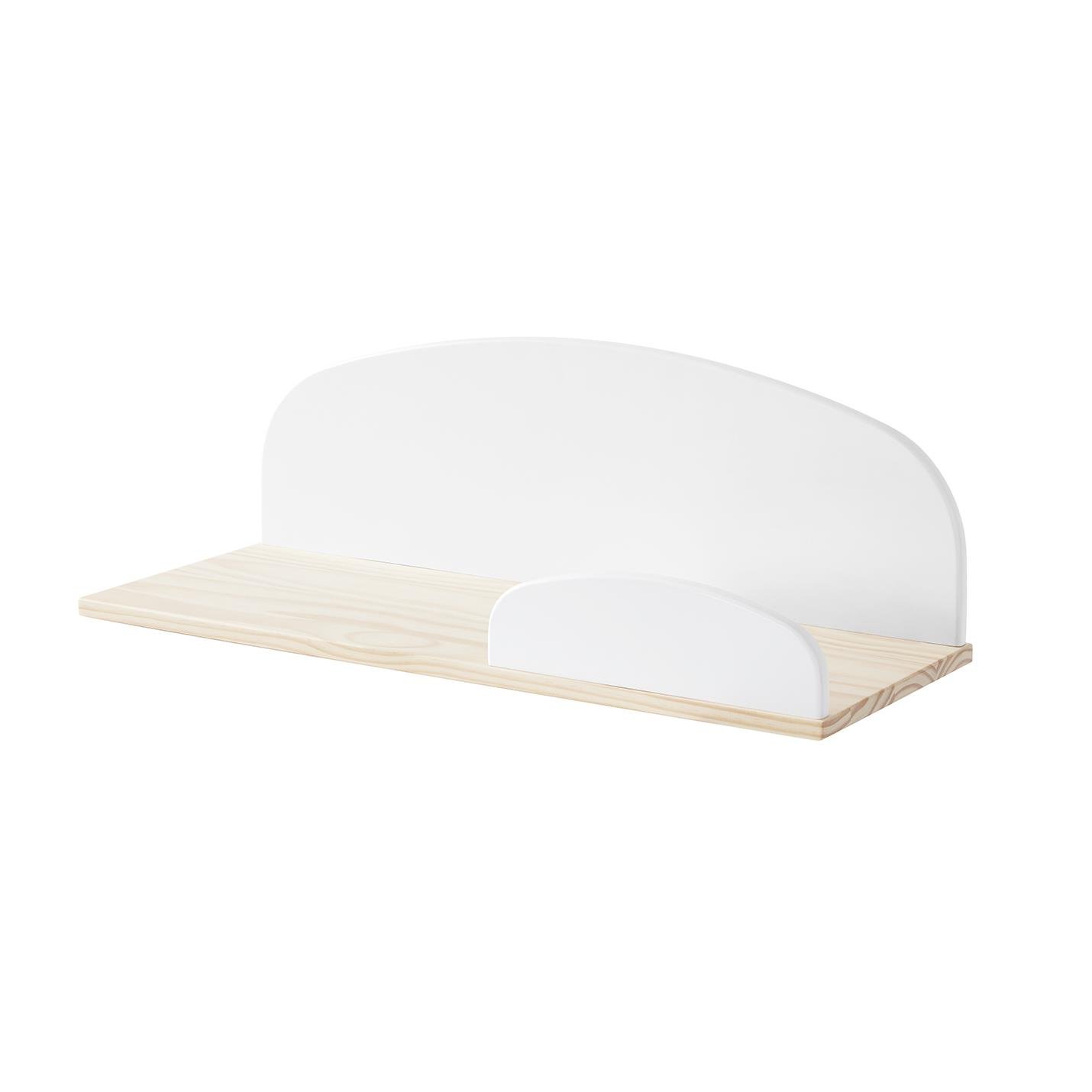LUCEVI - Kiddy Wandplank 65cm - Hout - Wit - 65x25x21.5 cm