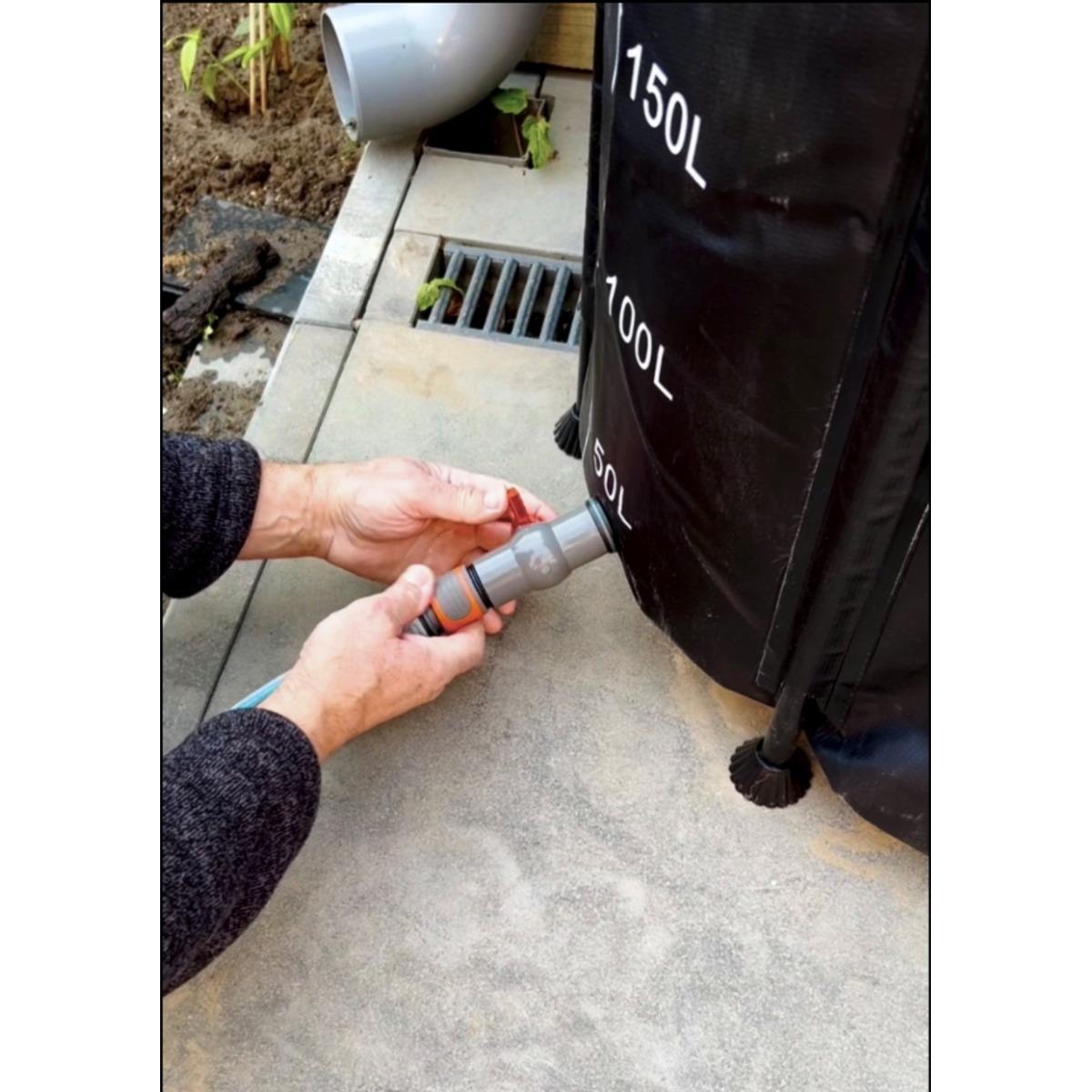Practo Garden - Opvouwbare regenton - 350 liter - Inclusief kraantje -