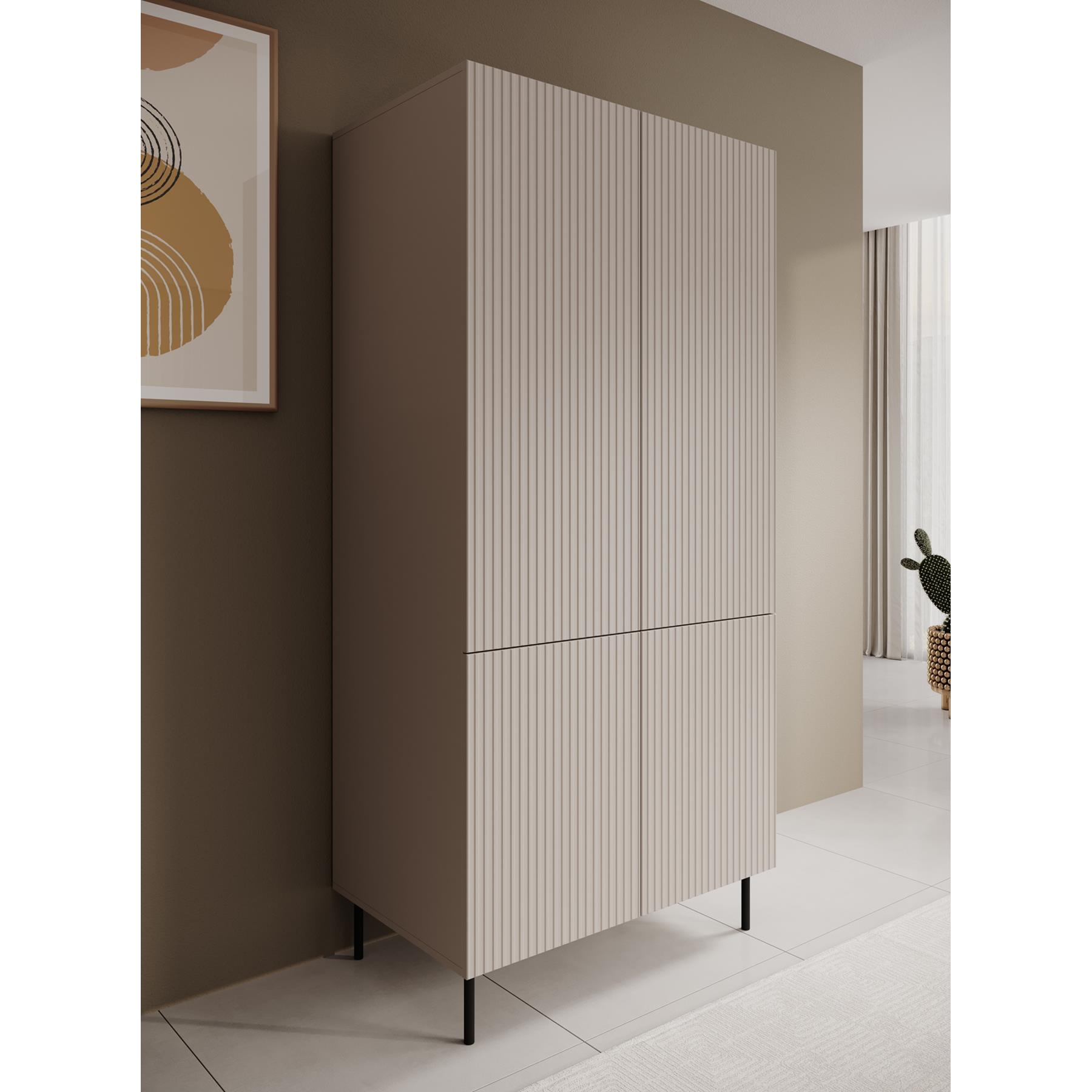 Meubella Kledingkast Alex - Beige - 90 cm