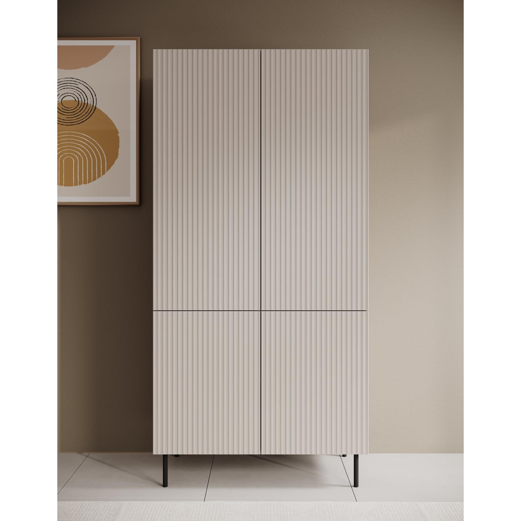 Meubella Kledingkast Alex - Beige - 90 cm