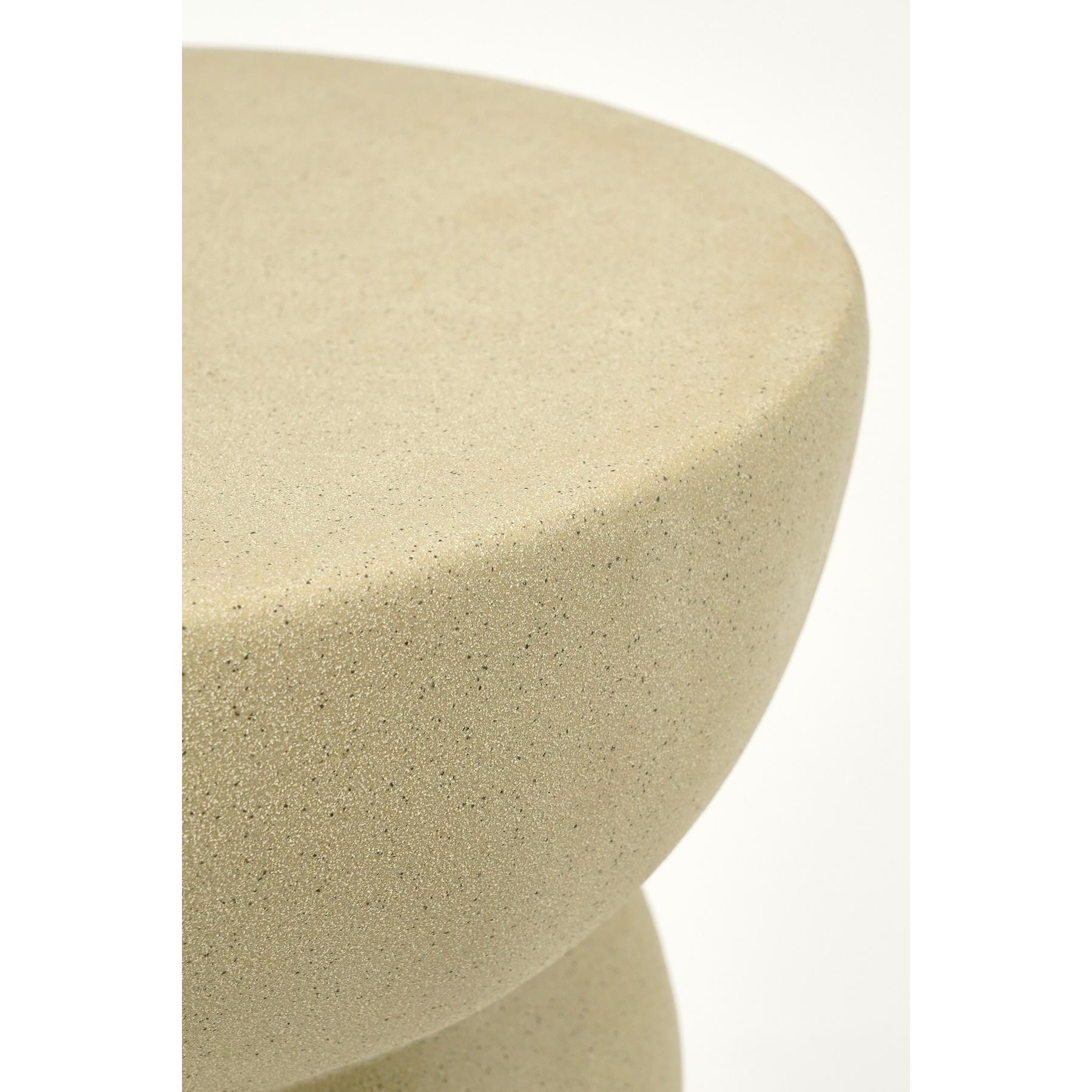 Mica Decorations Screw Bijzettafel - L29 x B29 x H41 cm - Beige