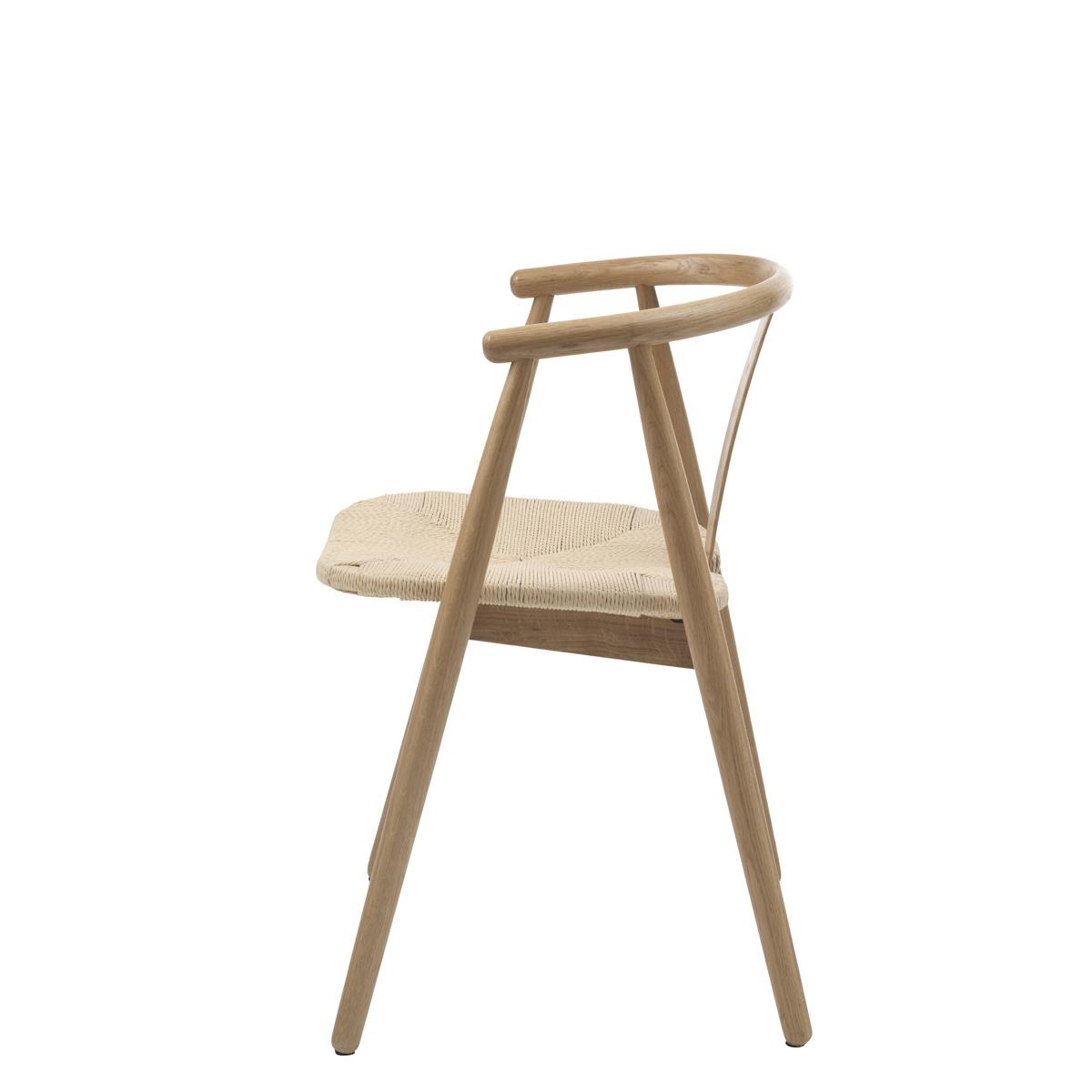 Giga Living - Eetkamerstoel Naturel Eikenhout - Relate - Set van 2