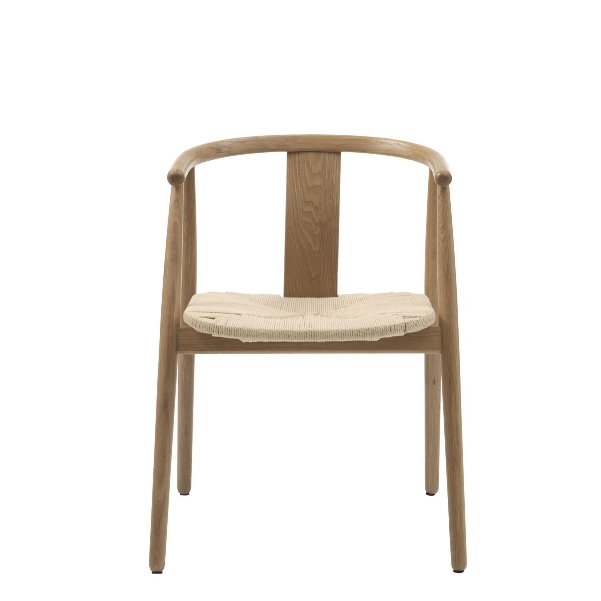 Giga Living - Eetkamerstoel Naturel Eikenhout - Relate - Set van 2