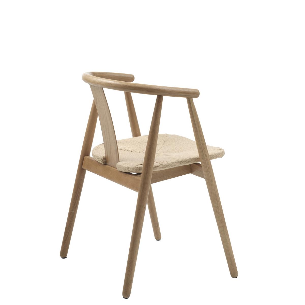 Giga Living - Eetkamerstoel Naturel Eikenhout - Relate - Set van 2
