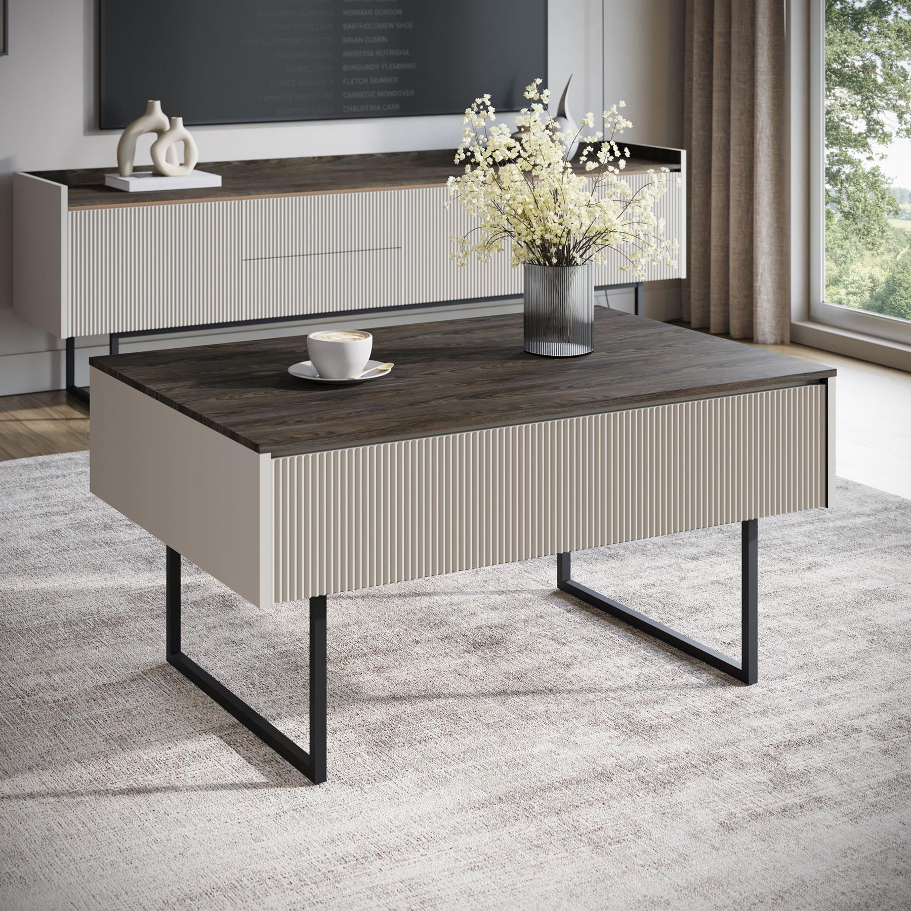 Meubella Salontafel Linq - Beige - 100 cm