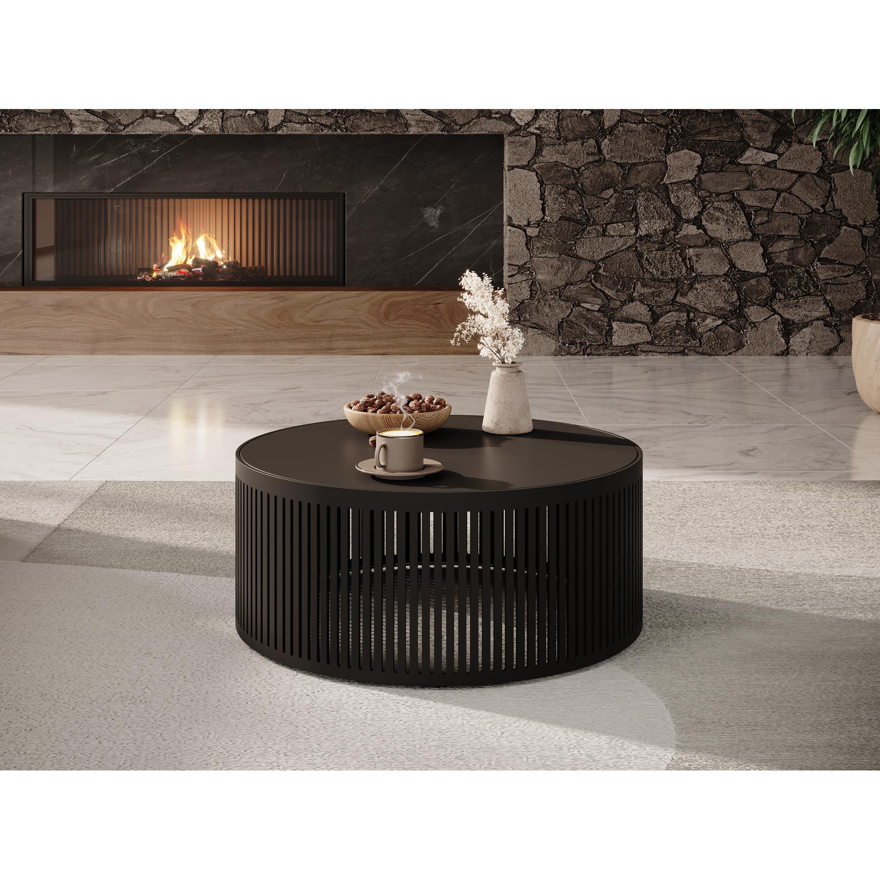Meubella Salontafel Vanya - Zwart - 59 cm
