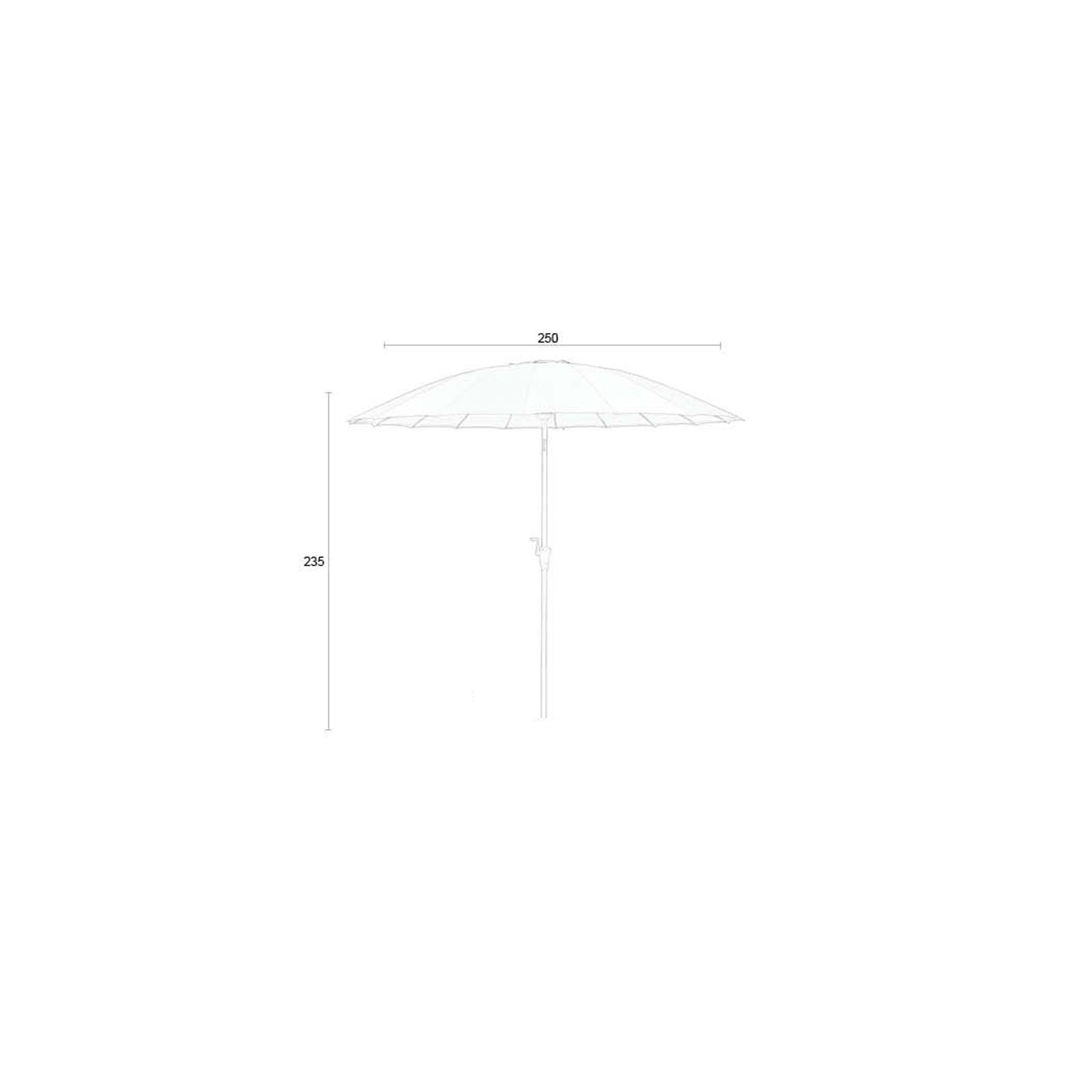 Zuiver Sunshine Parasol Brown Rice inclusief hoes - Beige