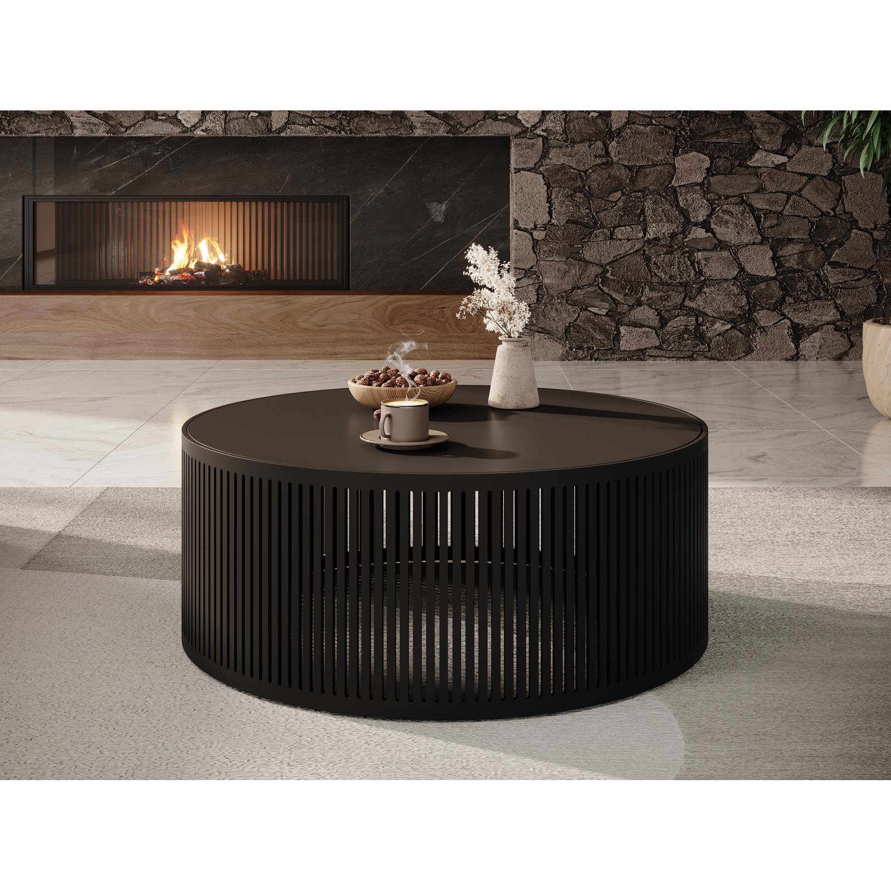 Meubella Salontafel Vanya - Zwart - 75 cm
