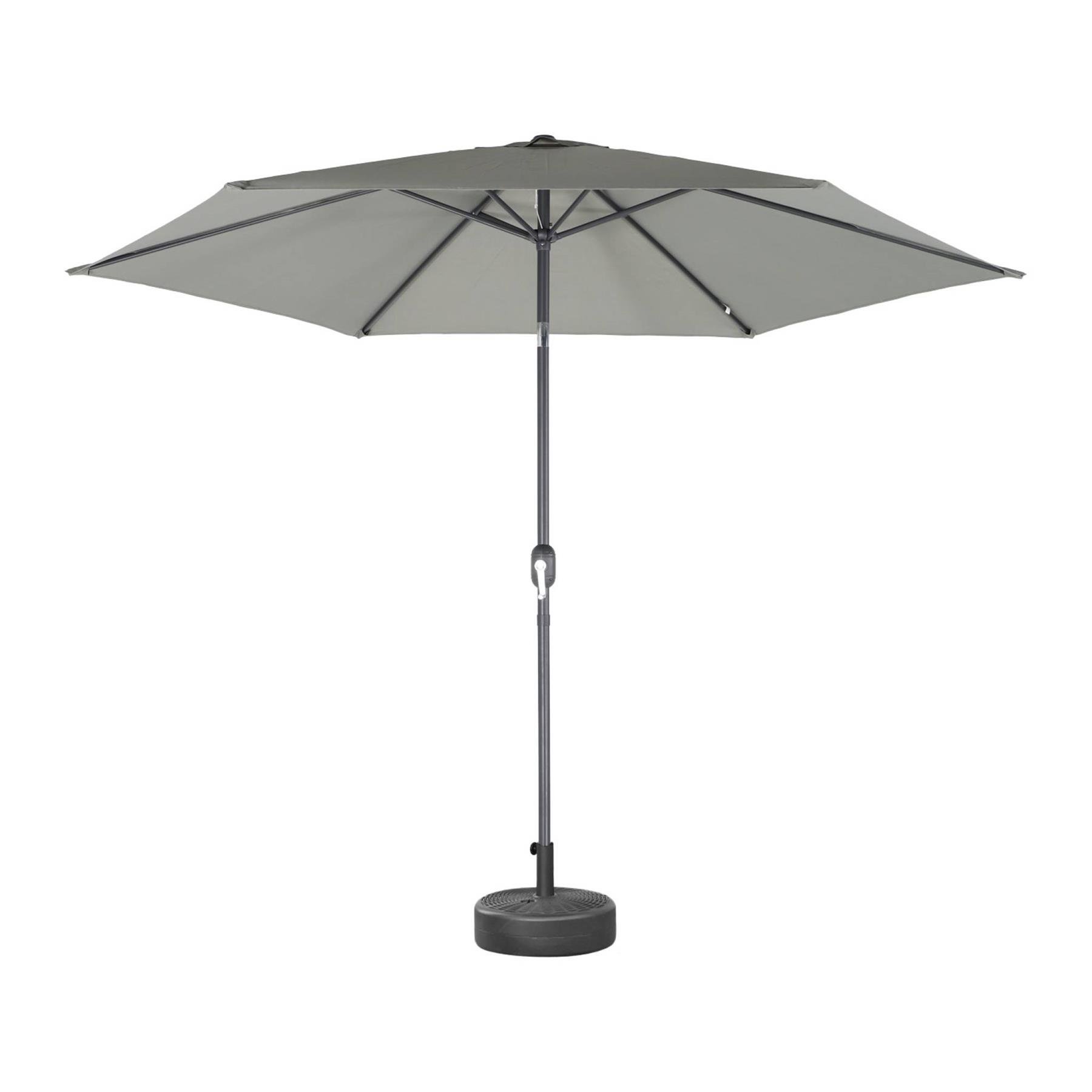 sweeek - 3m ronde parasol, paal met houteffect