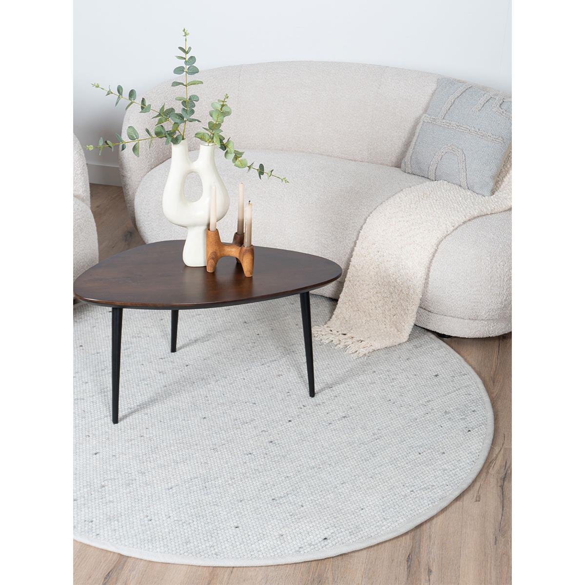 Veer Carpets - Vloerkleed Scott Ivoor Rond ø200 cm