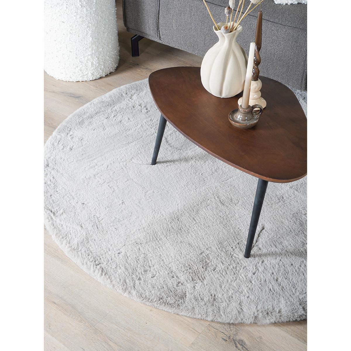 Veer Carpets - Vloerkleed Velluto Nature - Rond ø160 cm