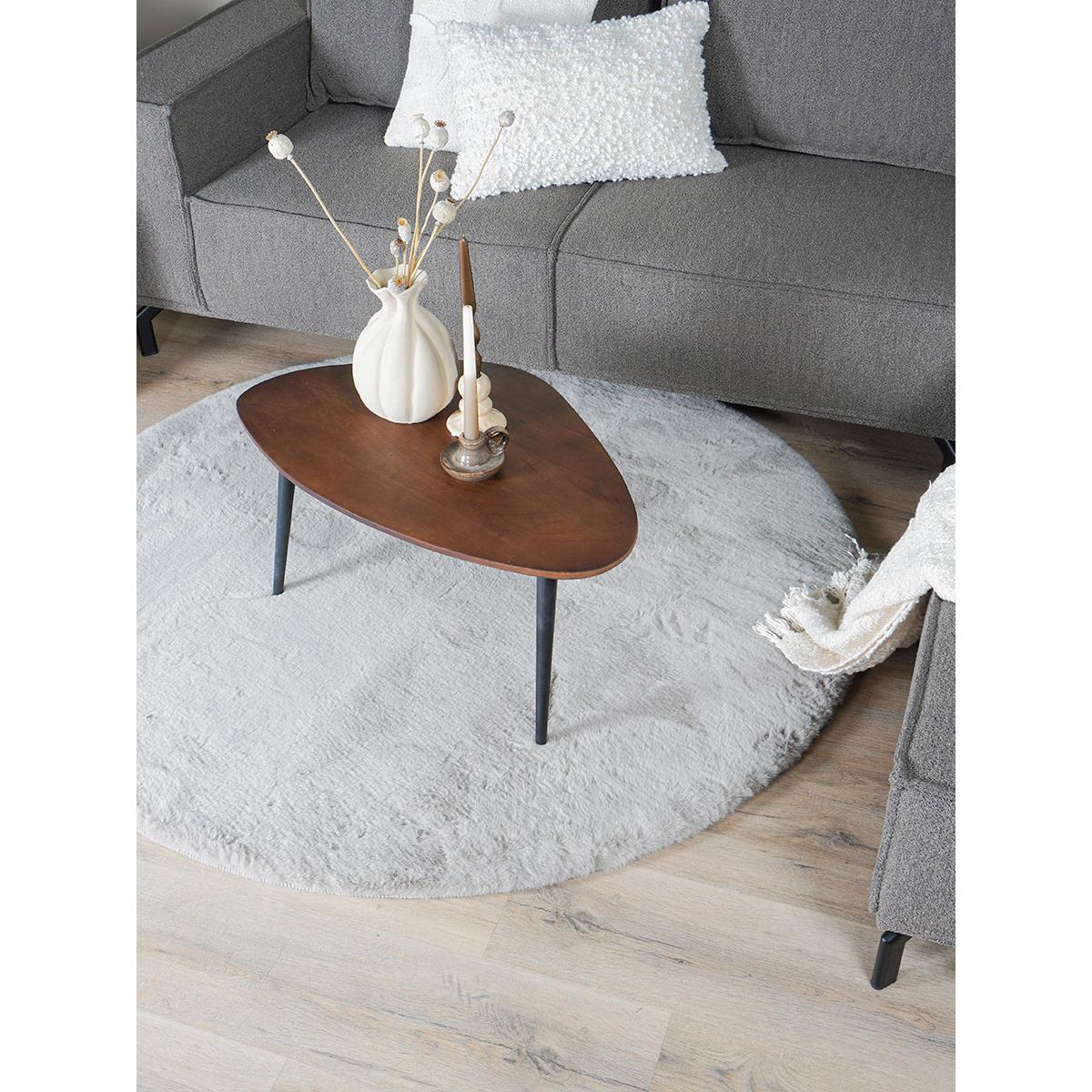 Veer Carpets - Vloerkleed Velluto Nature - Rond ø160 cm