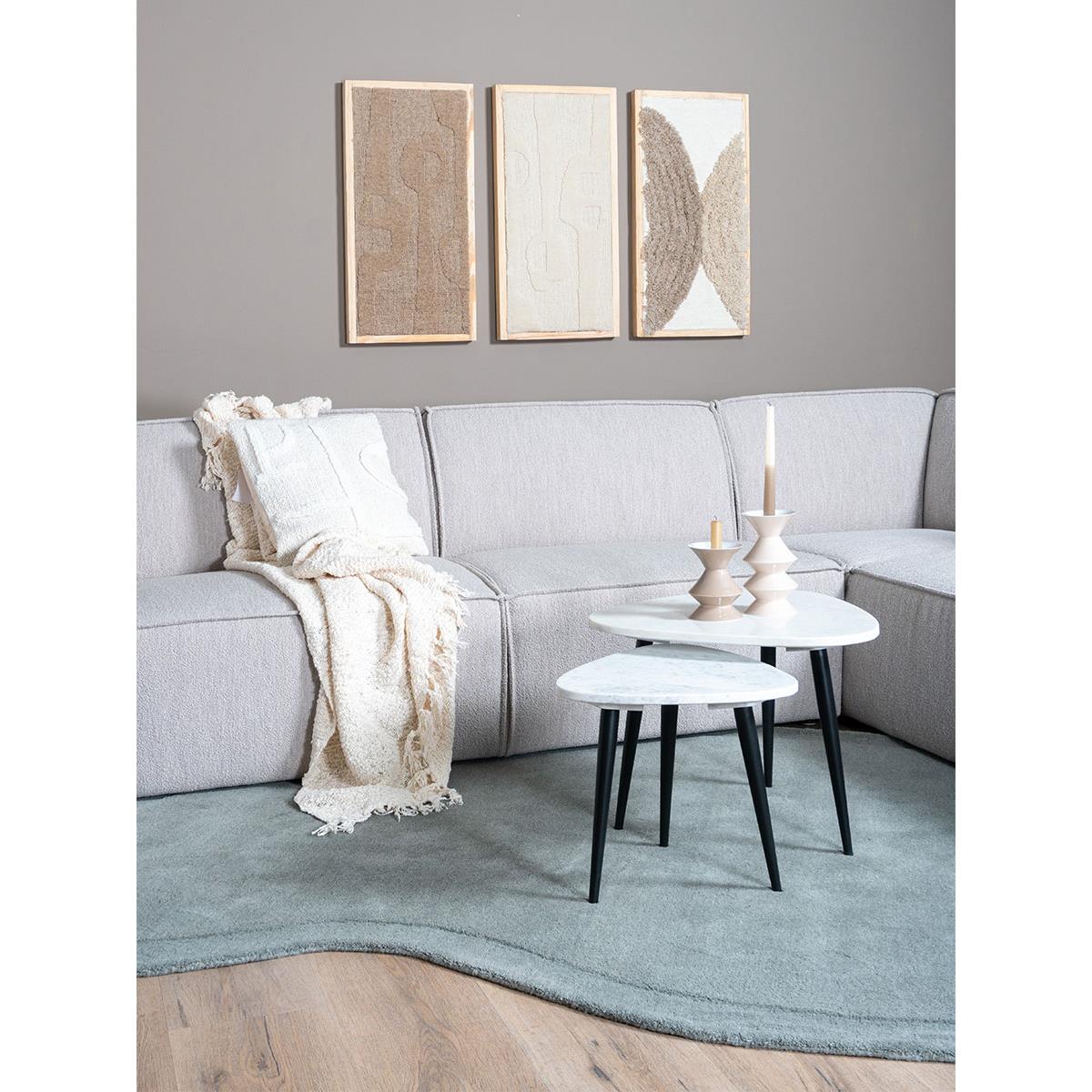 Veer Carpets - Vloerkleed Conga Taupe - Organisch 200 x 280 cm