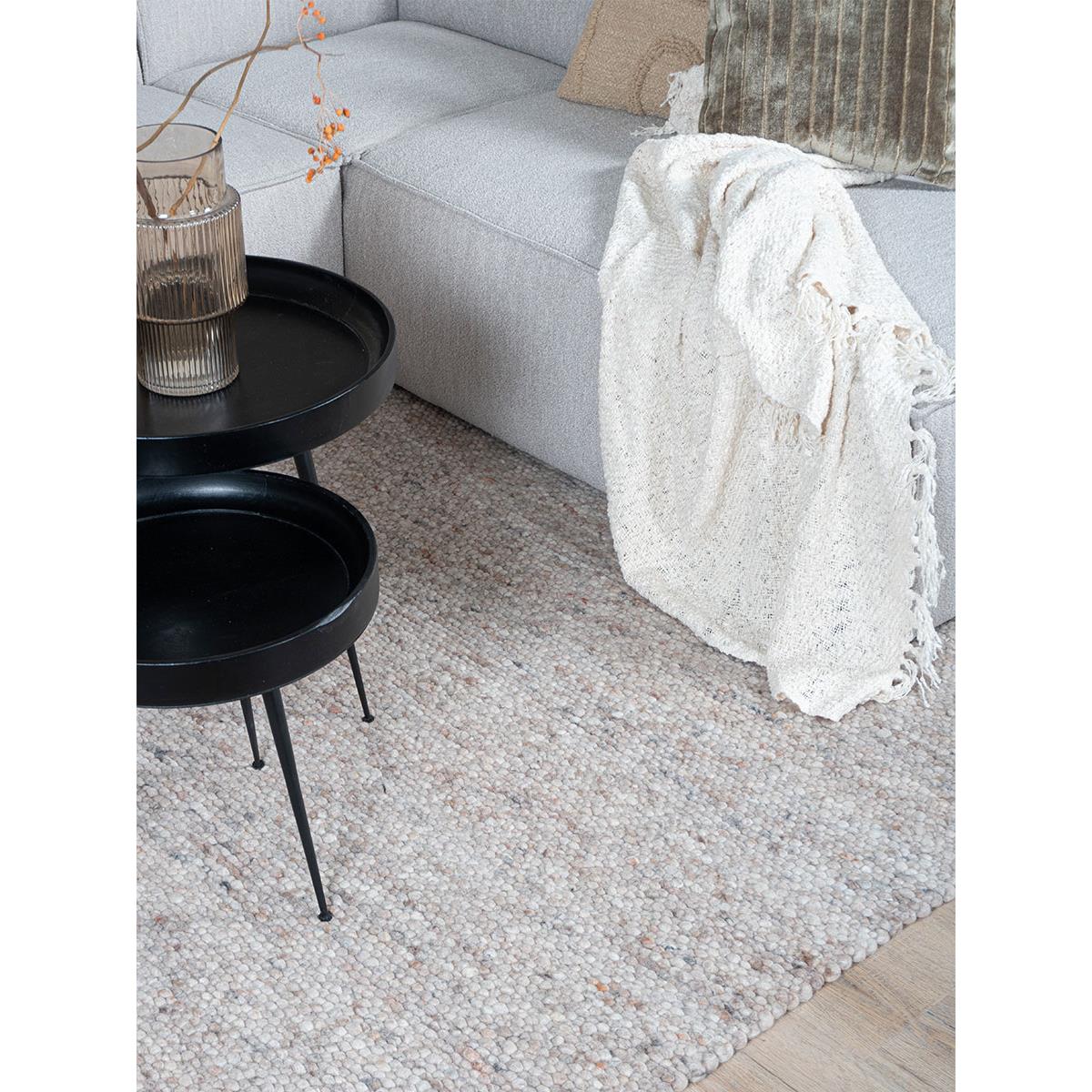 Veer Carpets - Vloerkleed Stone Donker Beige 417 - 160 x 230 cm