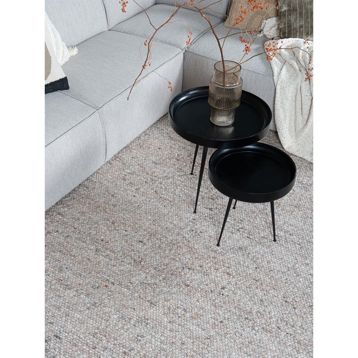 Veer Carpets - Vloerkleed Stone Donker Beige 417 - 160 x 230 cm