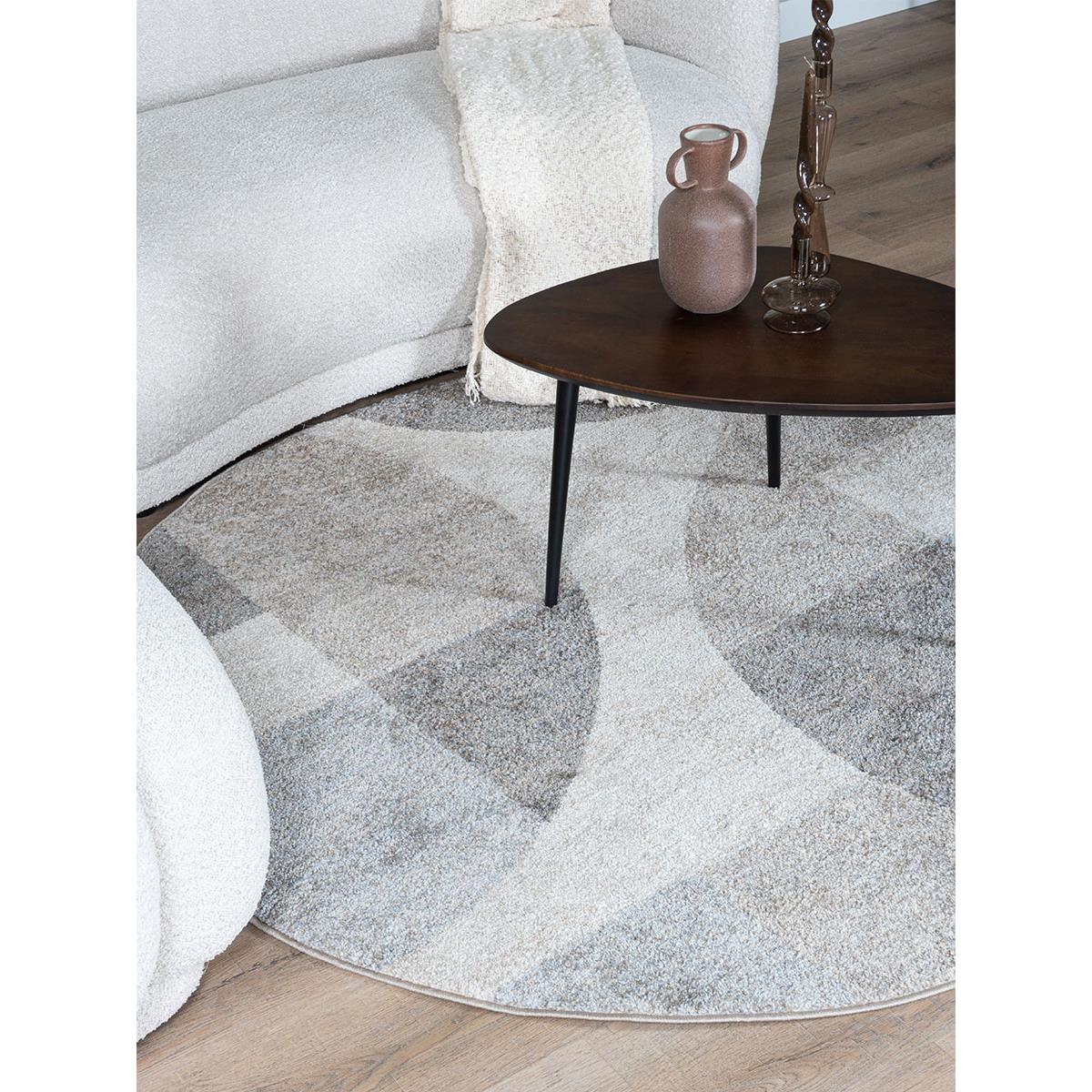 Veer Carpets - Vloerkleed Tanno Beige Rond ø120 cm