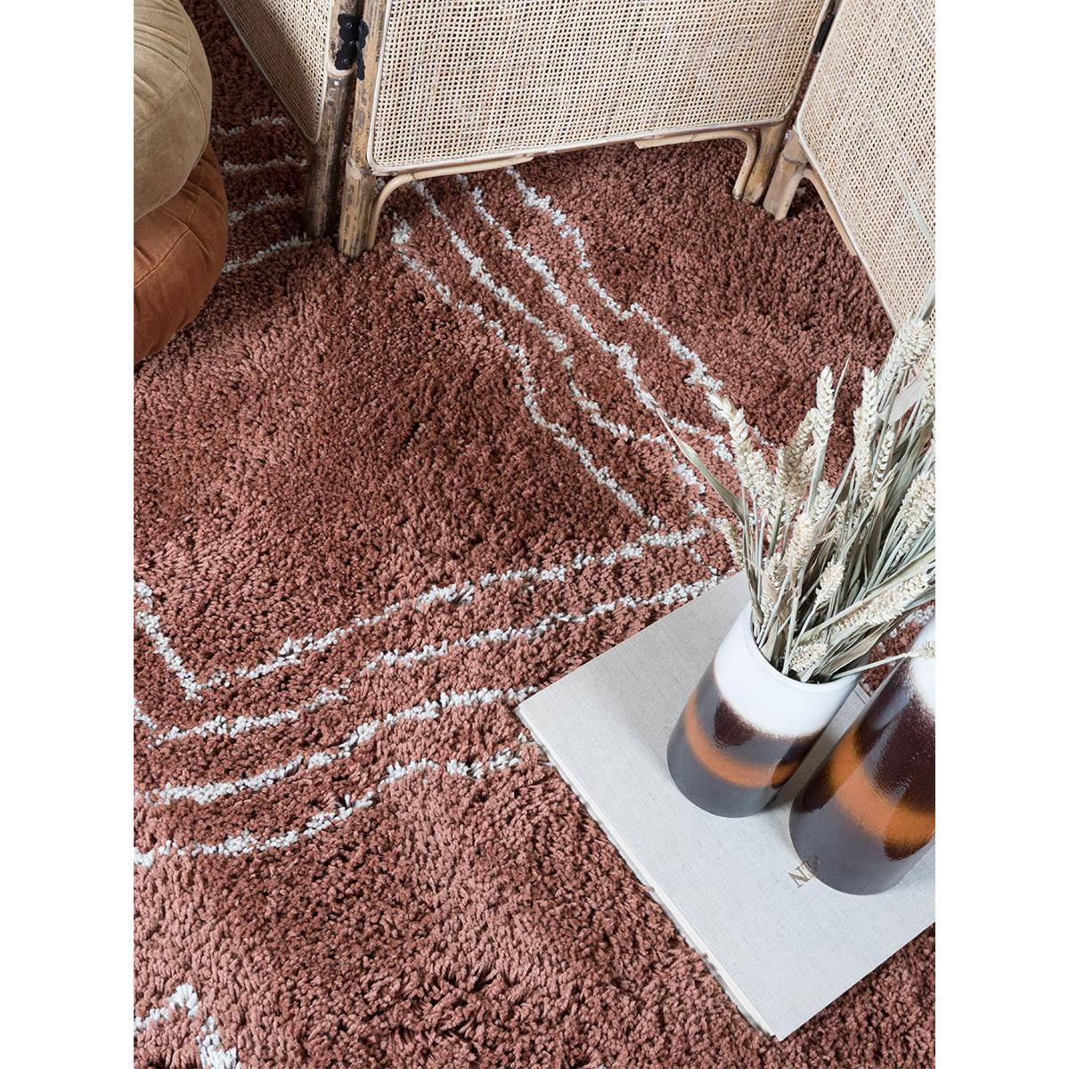 Veer Carpets - Vloerkleed Jim Terra 160 x 230 cm