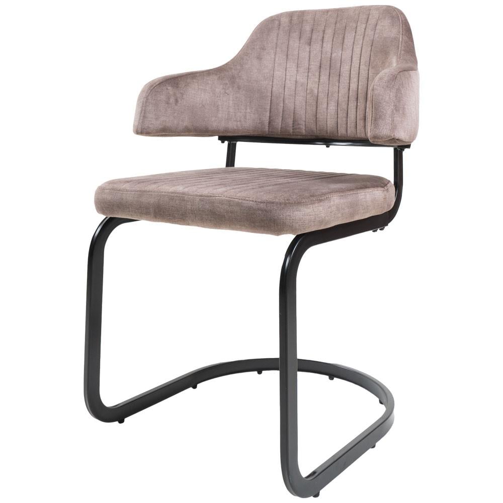 Home67 - Eetkamerstoel Fox Taupe 08 - Vintage Velvet