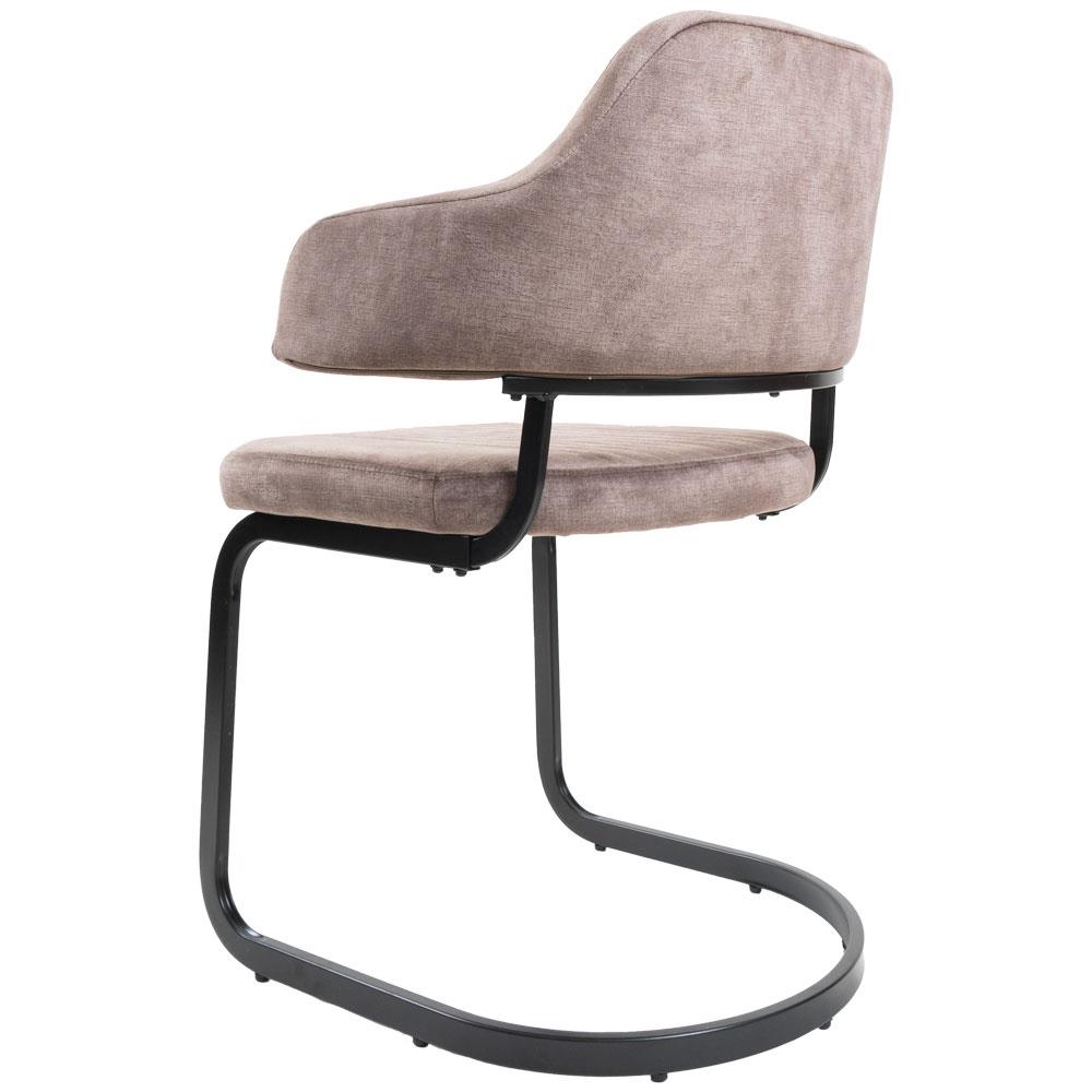 Home67 - Eetkamerstoel Fox Taupe 08 - Vintage Velvet