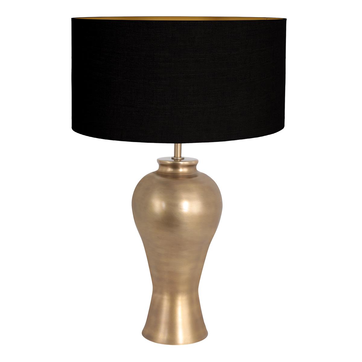 Steinhauer - tafellamp - Brass - brons - linnen metaal - Ø 50cm - E27 - 3969BR