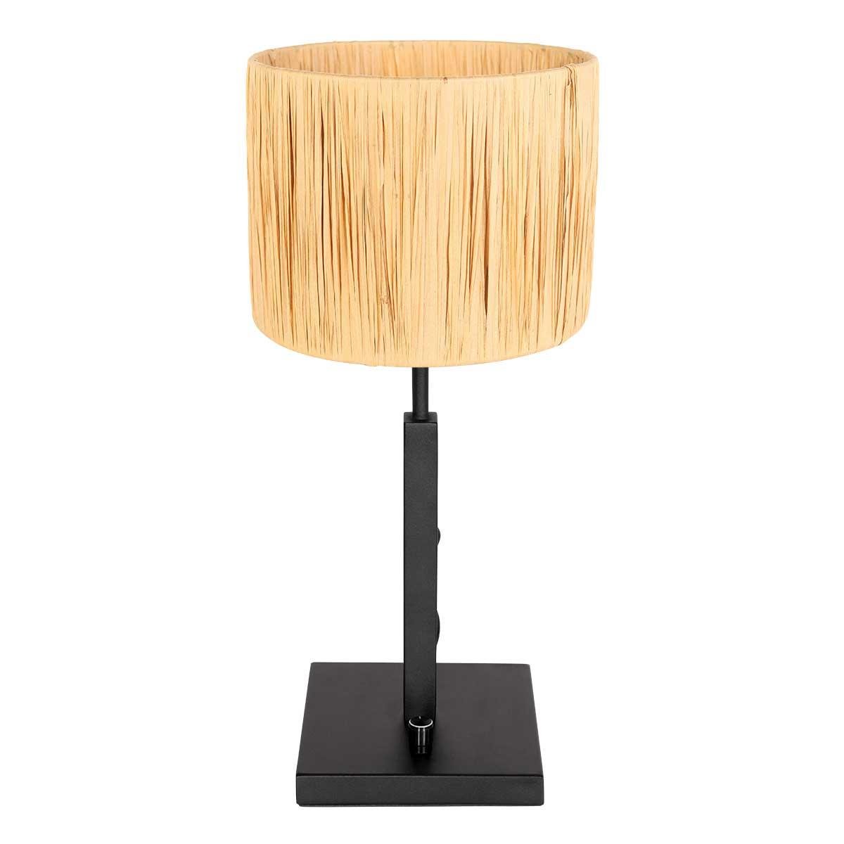 Steinhauer - tafellamp - Stang - zwart - gras metaal - Ø 20cm - E27 - 3708ZW