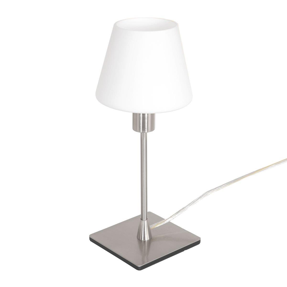 Steinhauer - tafellamp - Ancilla - staal - glas metaal - Ø 14cm - E14 - 3100ST