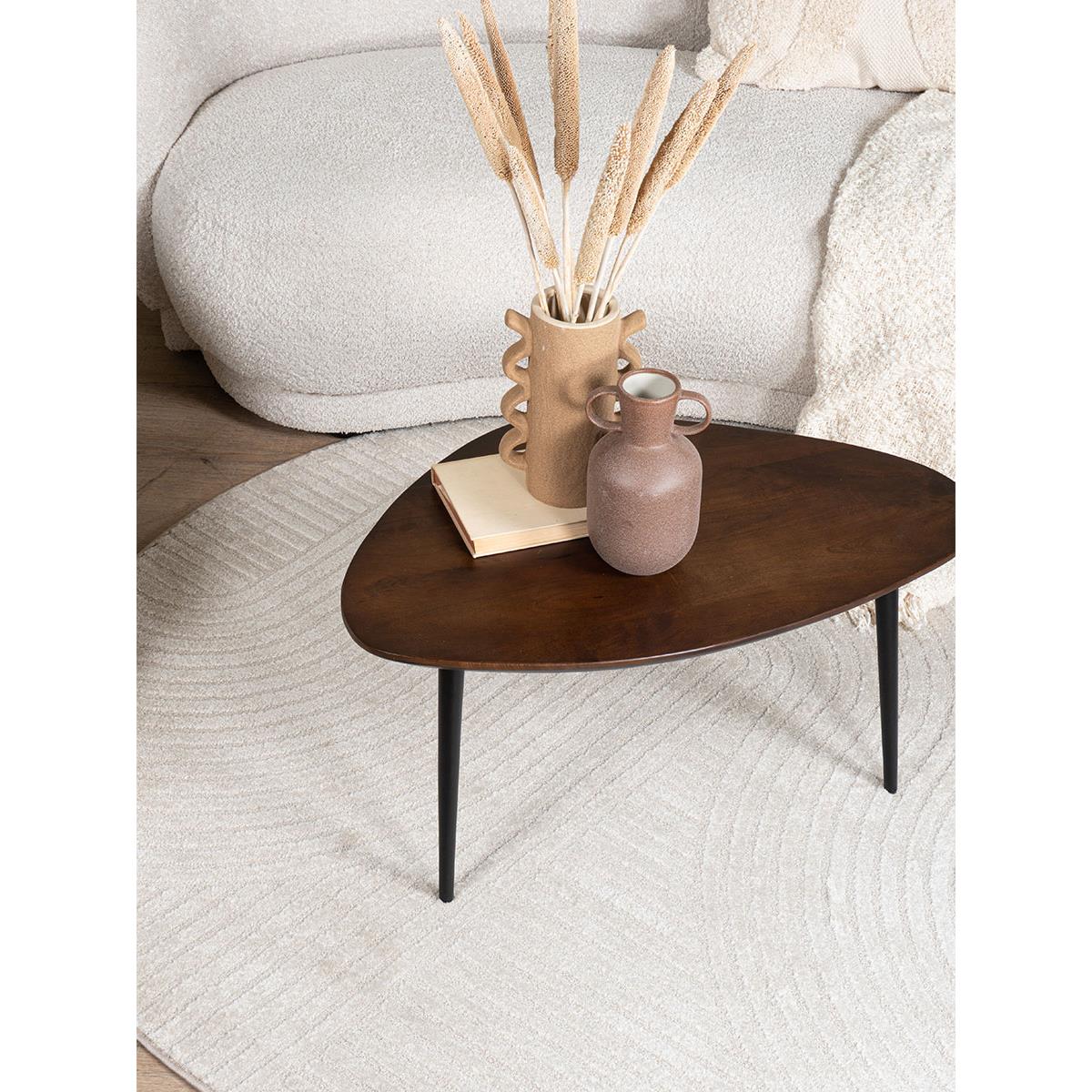 Home67 - Salontafel Manon Bruin 80 x 50 cm
