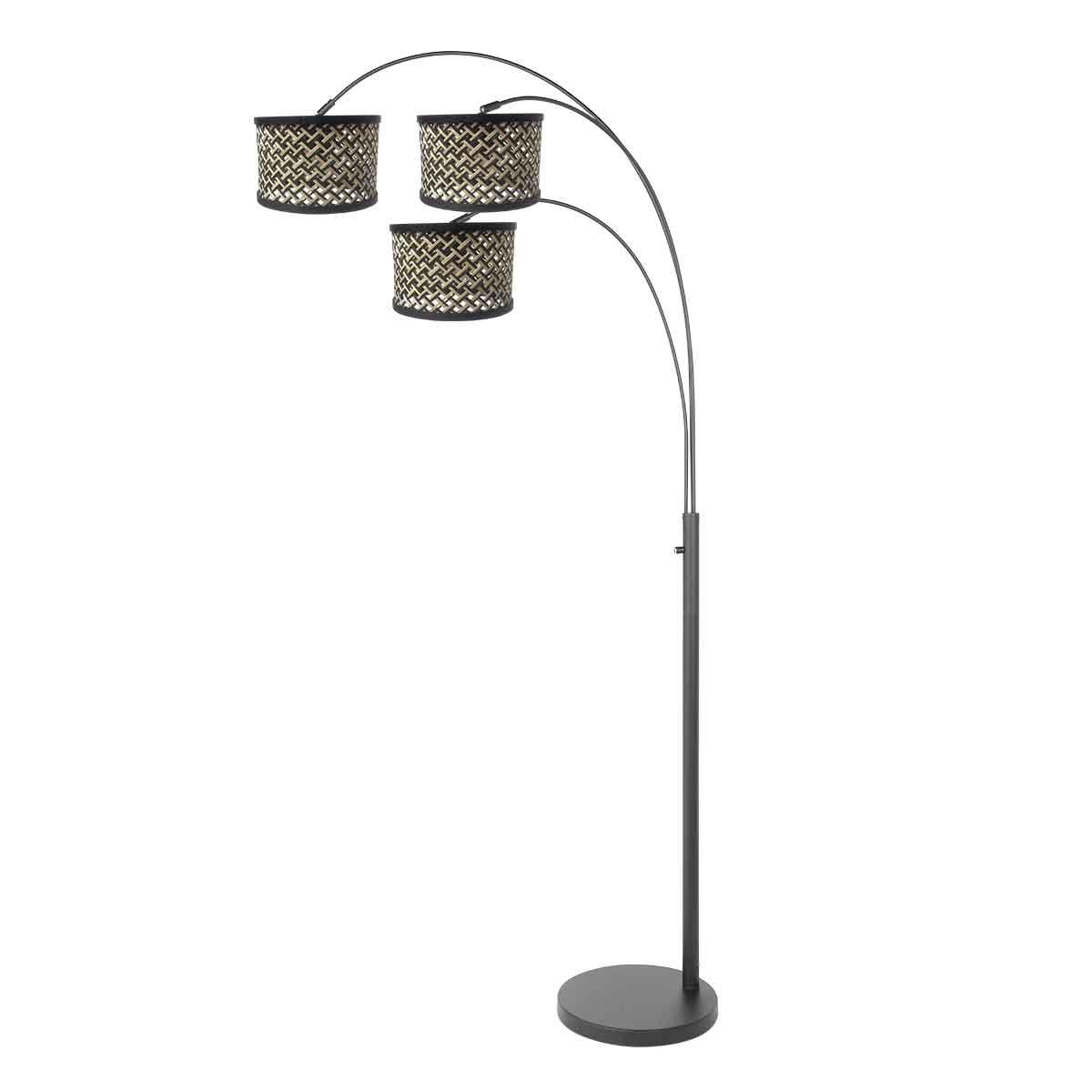 Steinhauer vloerlamp Sparkled light - zwart - metaal - 3829ZW