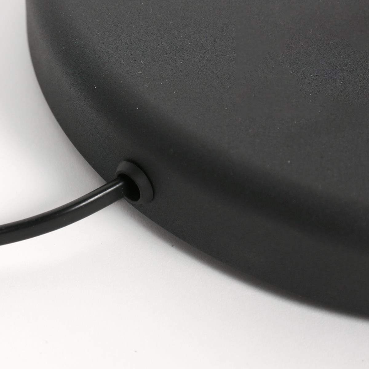 Mexlite Vloerlamp Bella Zwart Lampenkap Ø 30cm Zwart E27 Fitting