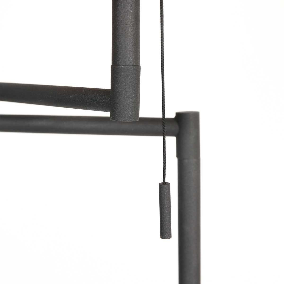 Mexlite Vloerlamp Bella Zwart Lampenkap Ø 30cm Beige - Geel E27