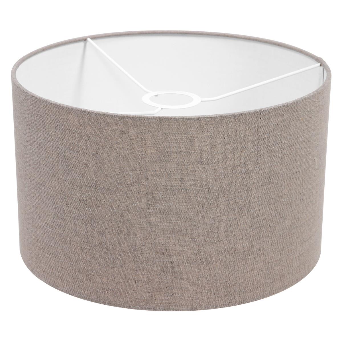 Mexlite Vloerlamp Bella Zwart Lampenkap Ø 30cm Grijs E27 Fitting