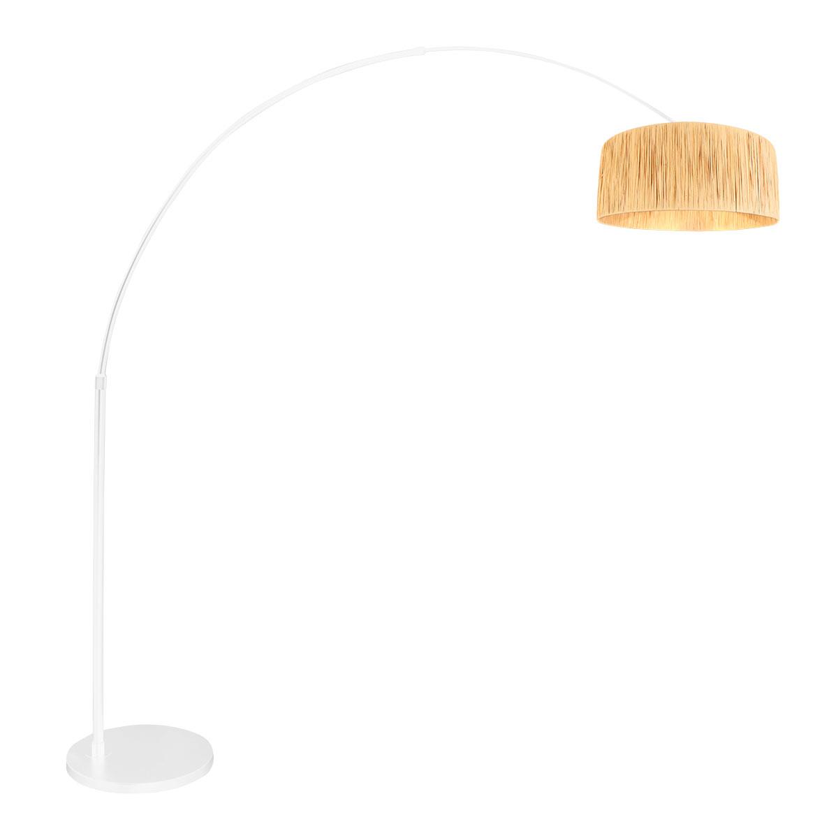 Steinhauer - vloerlamp - Sparkled Light - wit - metaal zeegras - Ø 50cm - E27 - 3785W