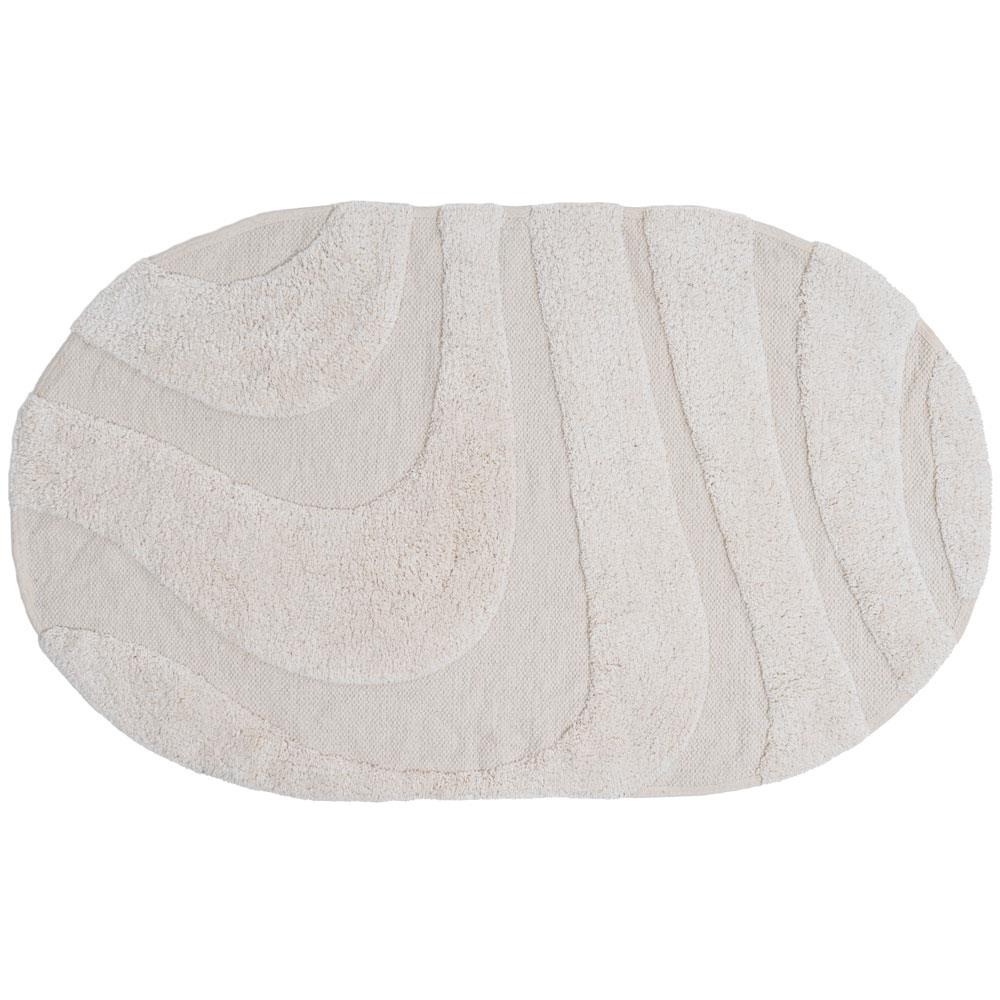Veer Carpets - Badmat Beau - Creme Ovaal 50 x 80 cm